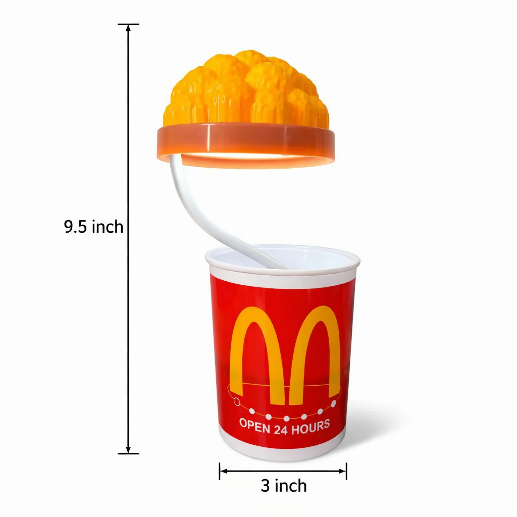 Popcorn Style LED Desk Lamp with Pen Holder Kids Study Table Lamp - Image 4
