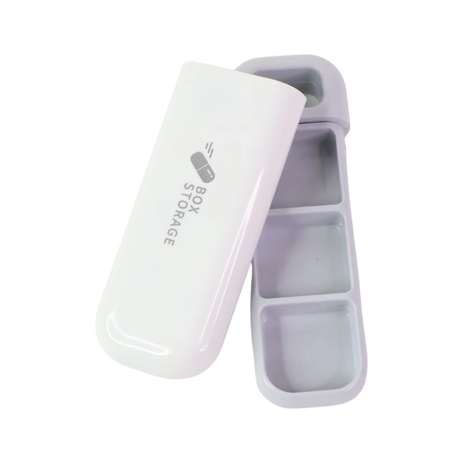 Portable 1 Pc Pill Storage Box with 3 Compartments - Image 5