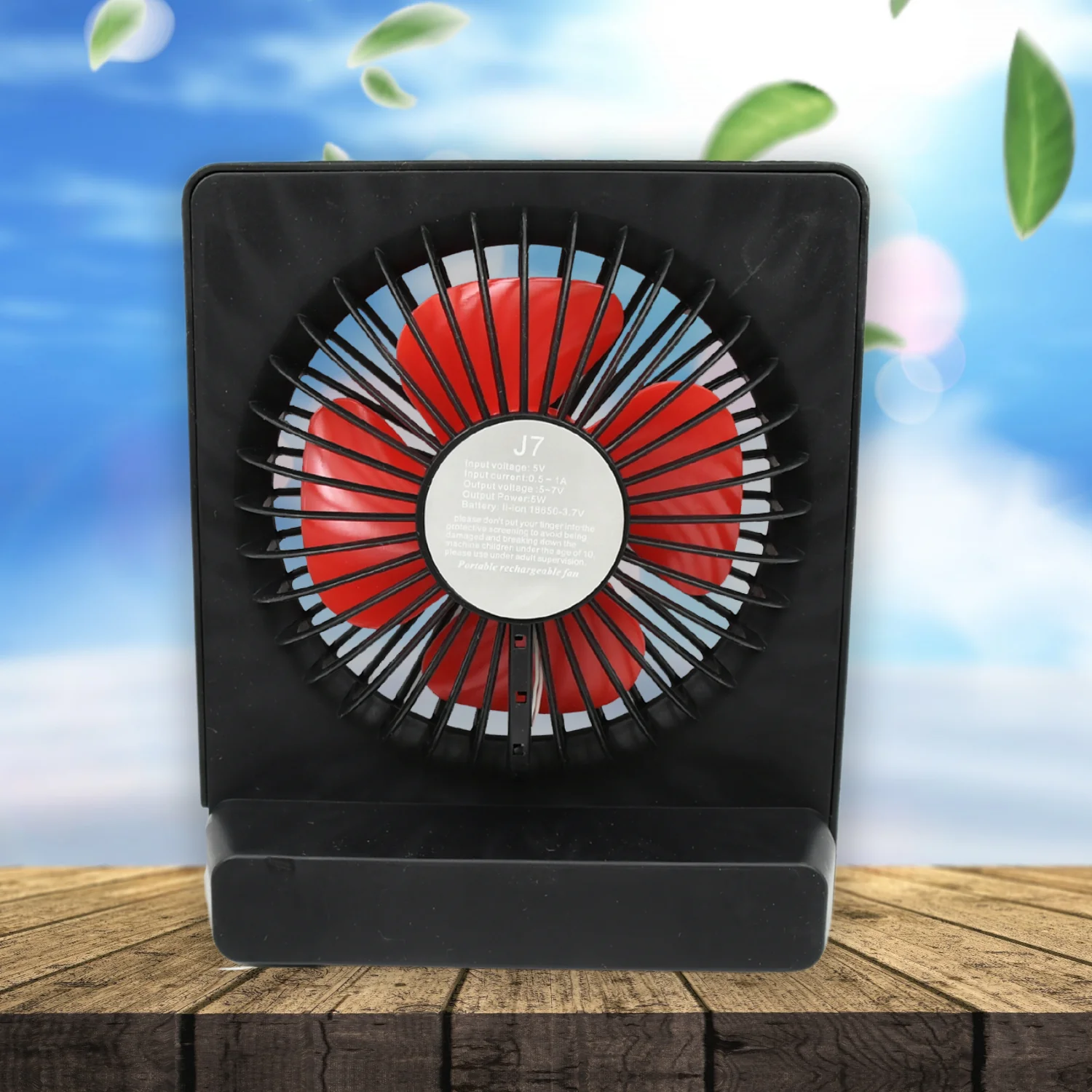 Portable Desk Fan – 1 Speed Setting, Personal Table Fan for Office (1 Pc) - Image 3