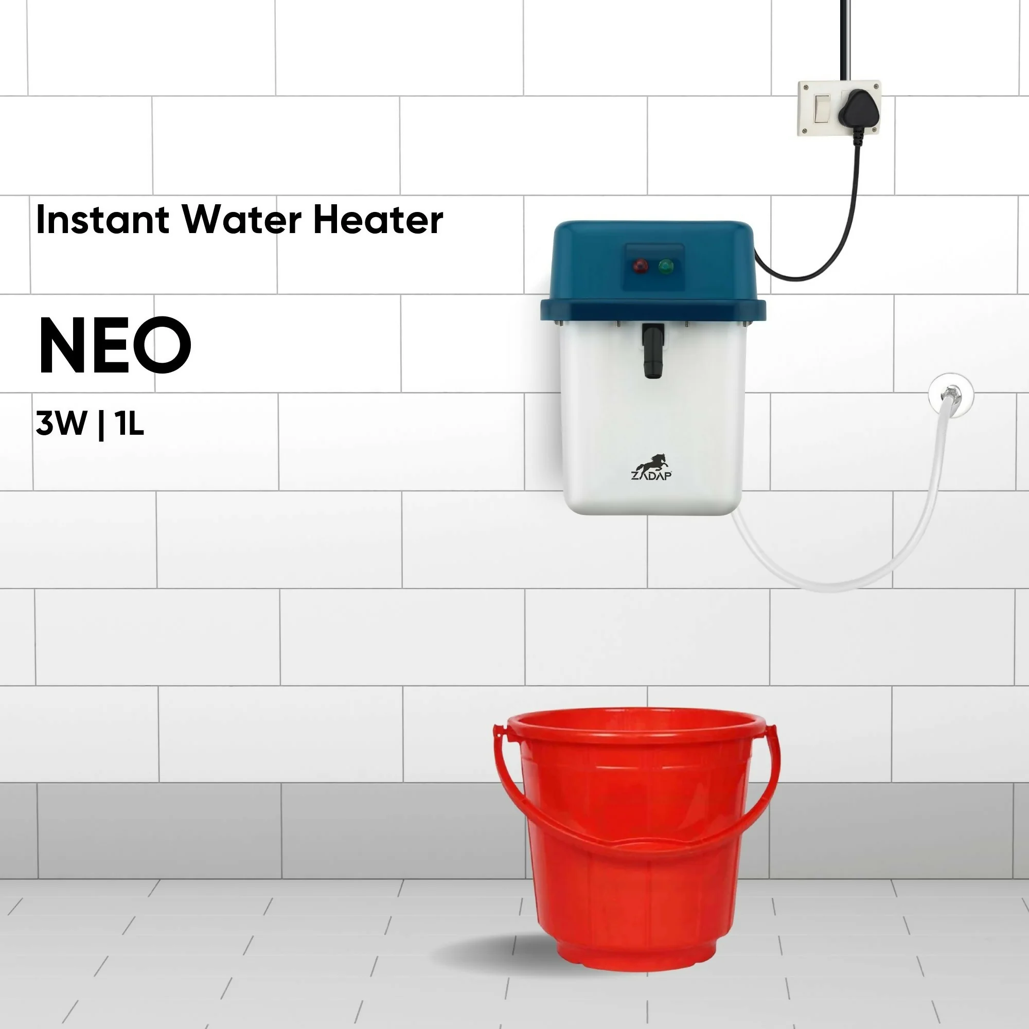 ZADAP Portable 3kW Instant Water Heater - Image 2