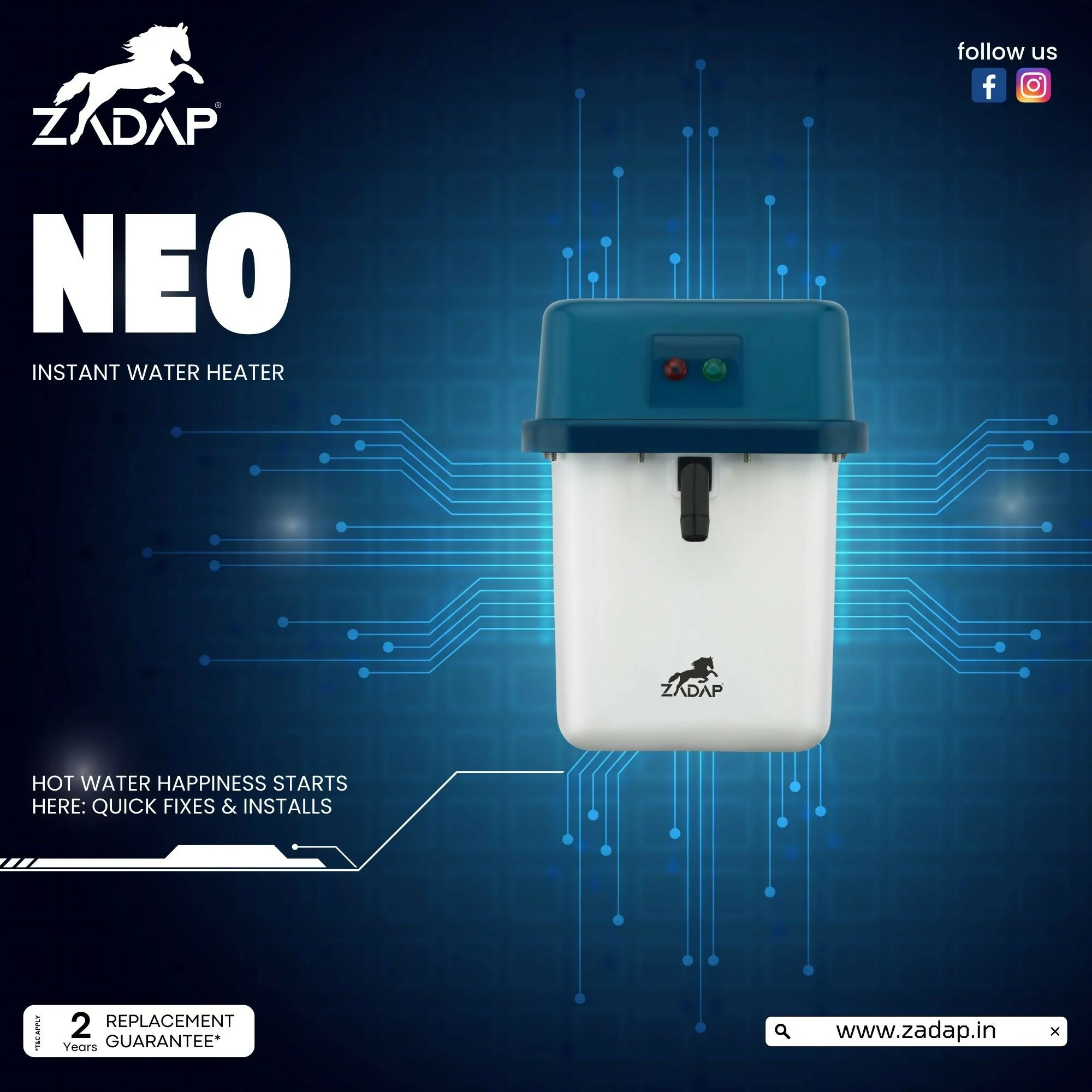 ZADAP Portable 3kW Instant Water Heater - Image 21