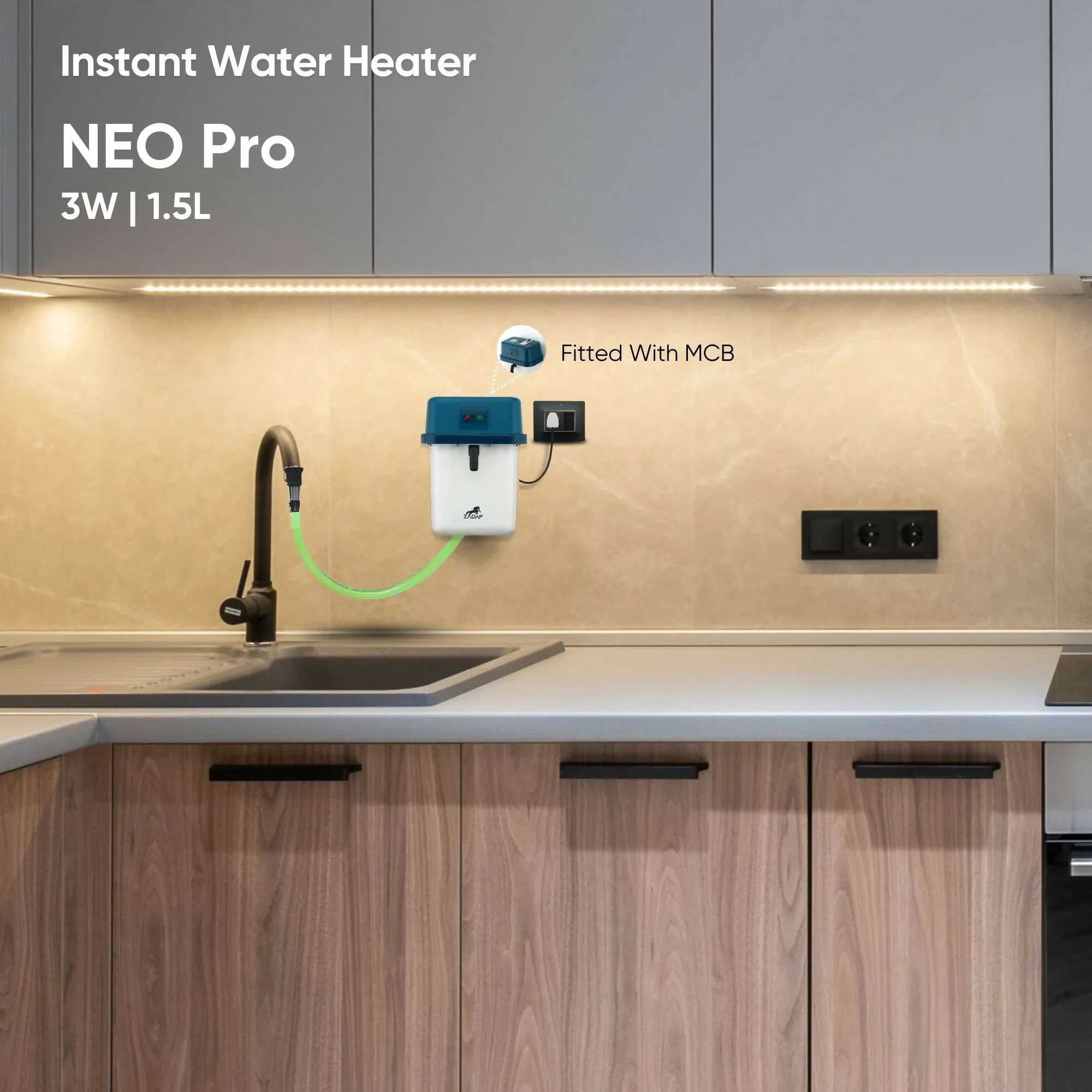 ZADAP Portable 3kW Instant Water Heater - Image 6