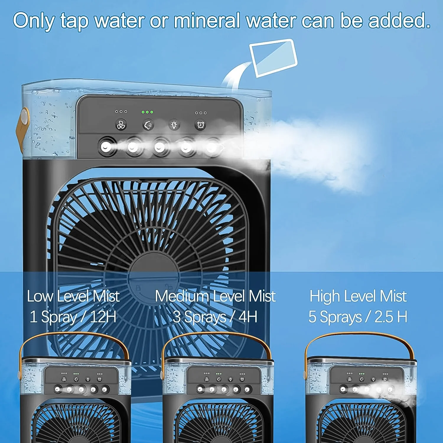 Portable Air Conditioner Fan - Personal Desk Cooling Fan (Battery Not Included) - Image 7