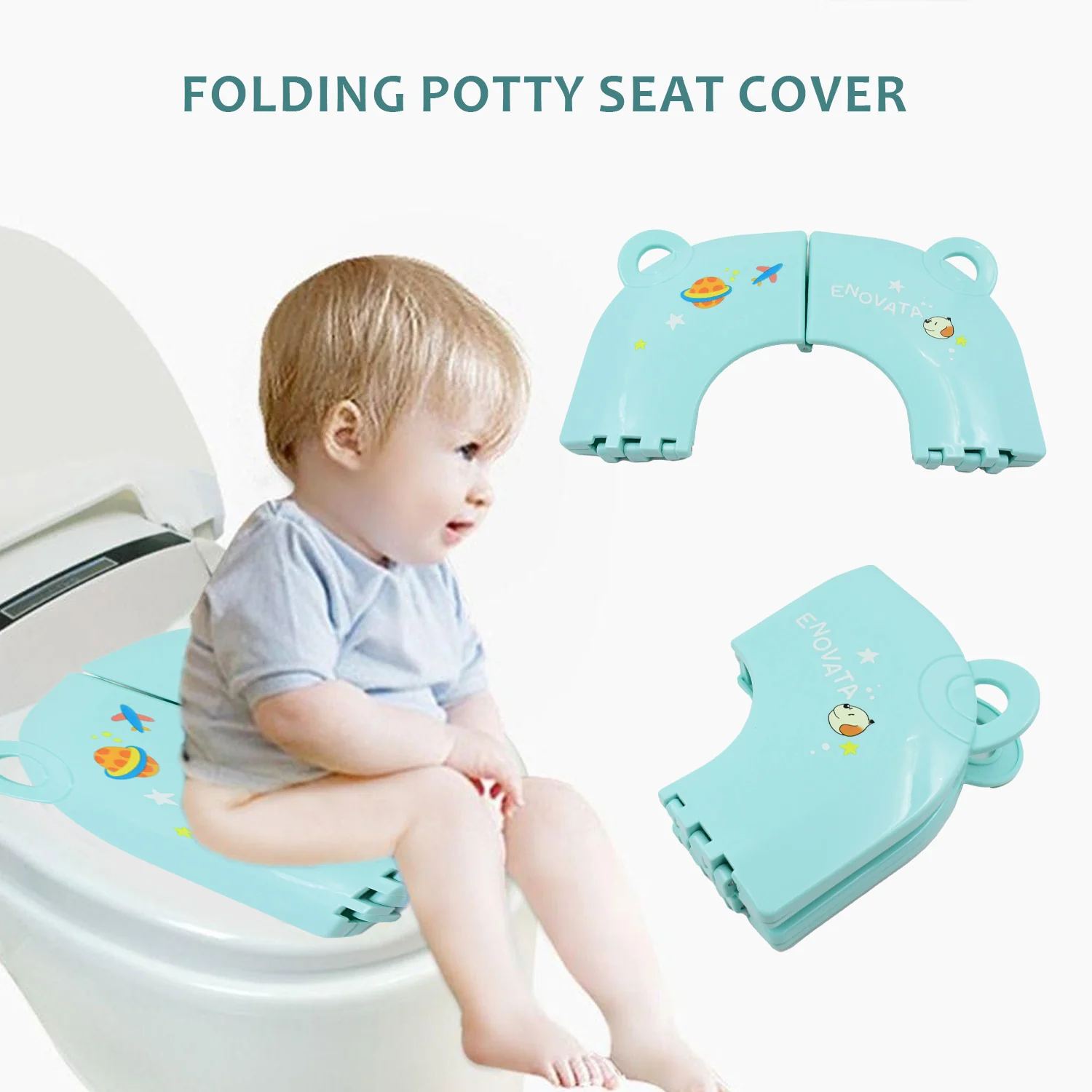 Portable Baby / Kids Toilet Seat Foldable Potty Seat (1 Pc) - Image 3