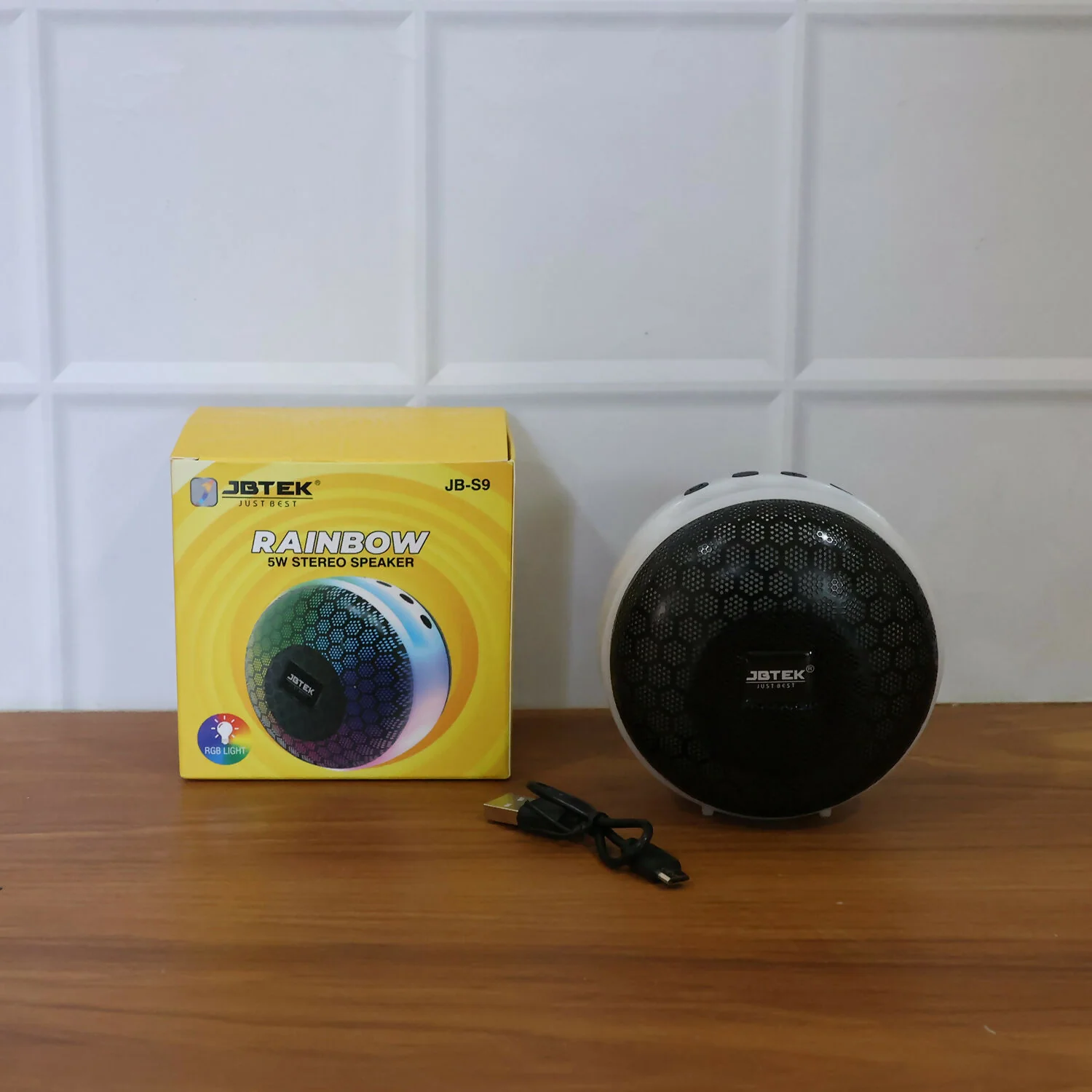 Portable Bluetooth Speaker with RGB LED Light USB TF AUX Support - Image 7