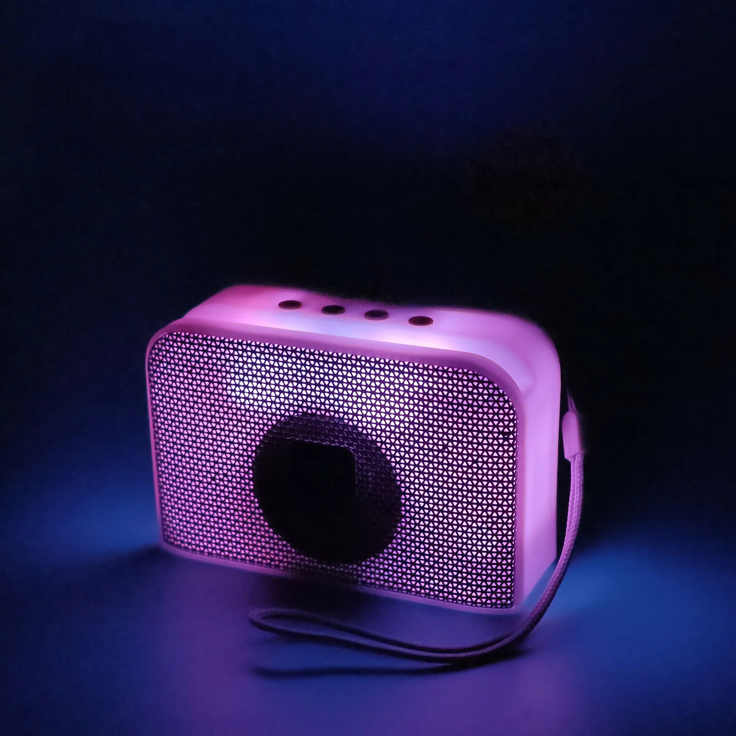 Portable Bluetooth Speaker with RGB LED Light USB TF FM AUX Support (Mix Color) - Image 3