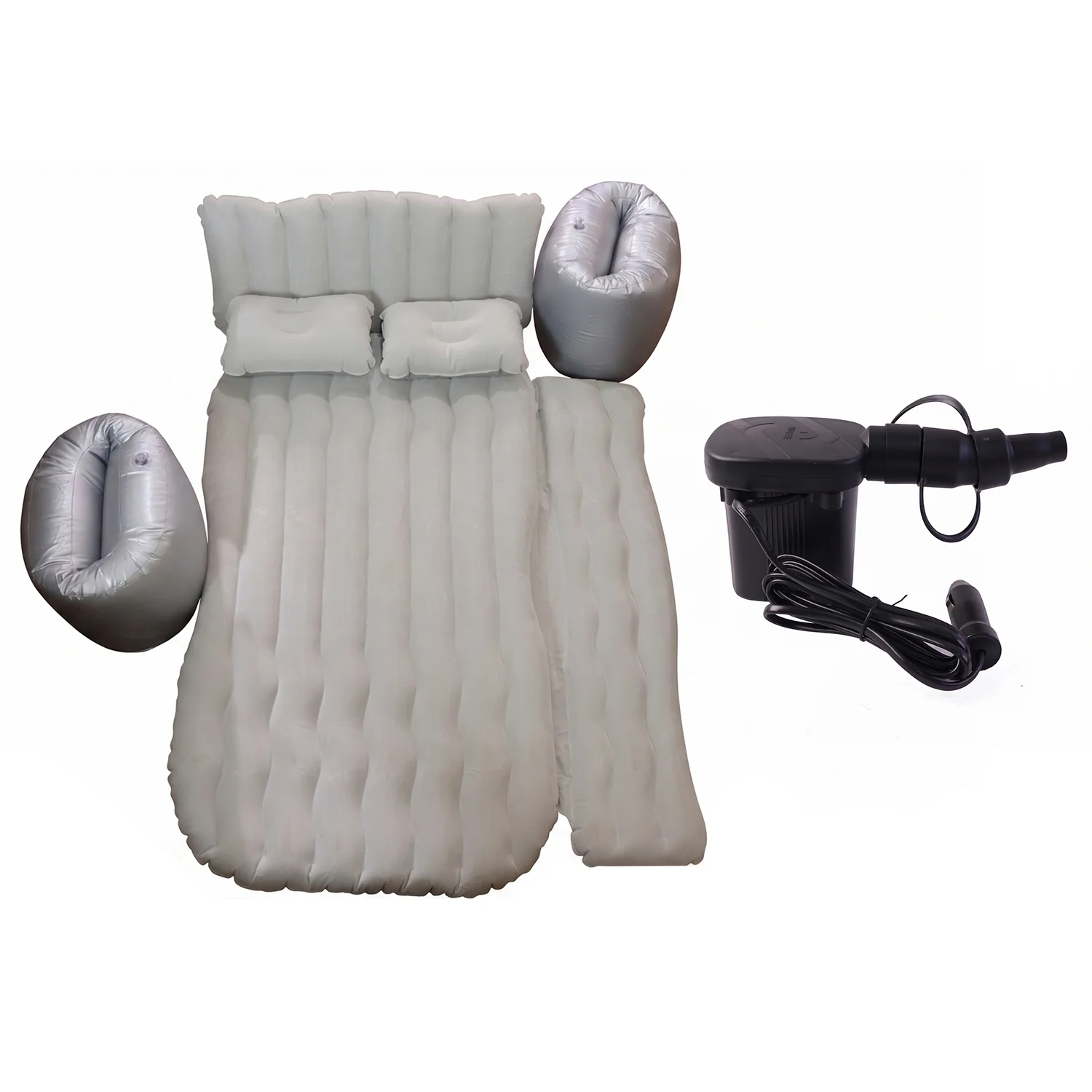 Portable Car Air Mattress Bed Set with 2 Pillows and Air Pump - Image 4