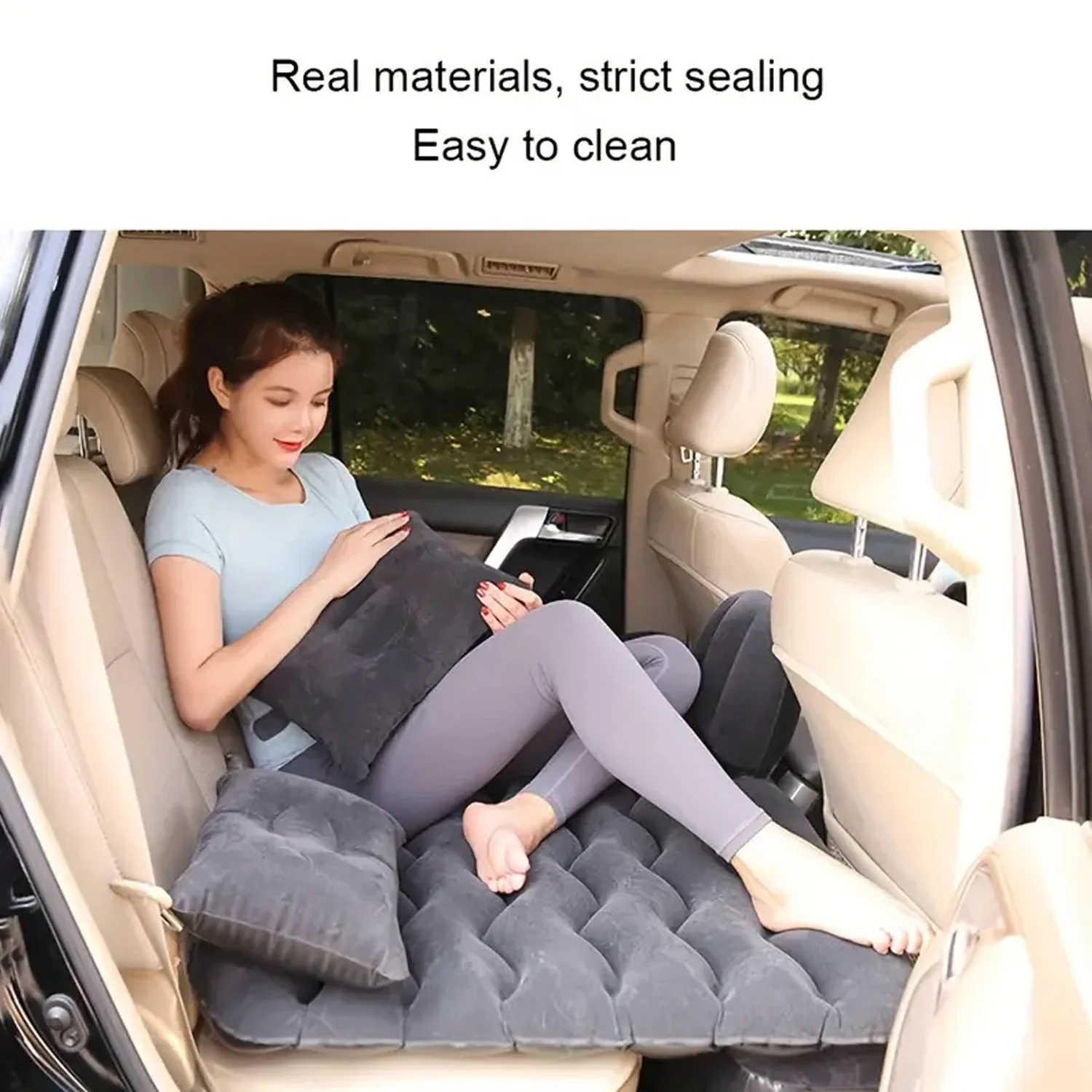 Portable Car Backseat Inflatable Air Mattress Bed (1 Pc) - Image 4