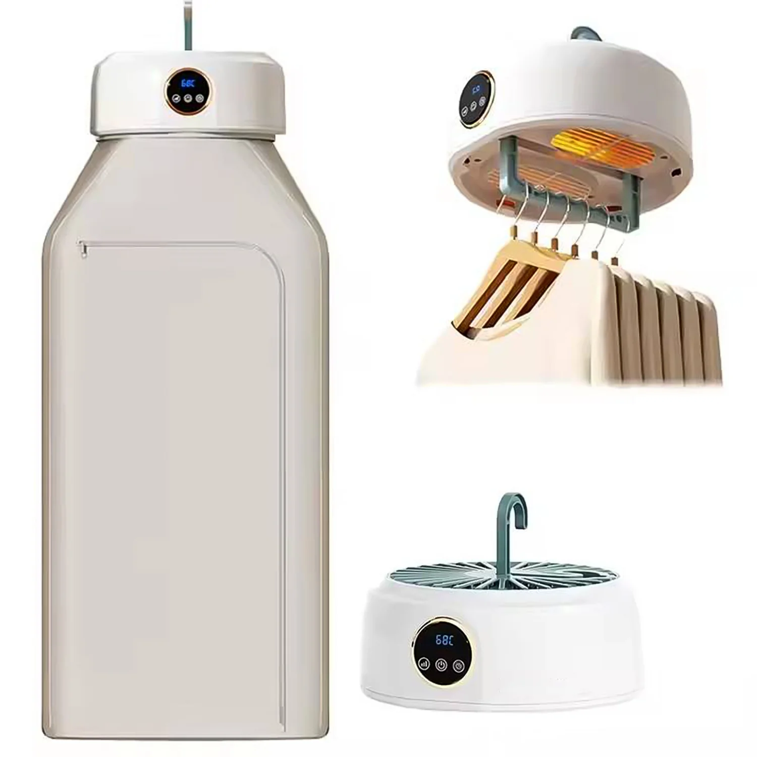 Portable Clothes Dryer, Mini Laundry Dryers with Low Noise (1 Set) - Image 4