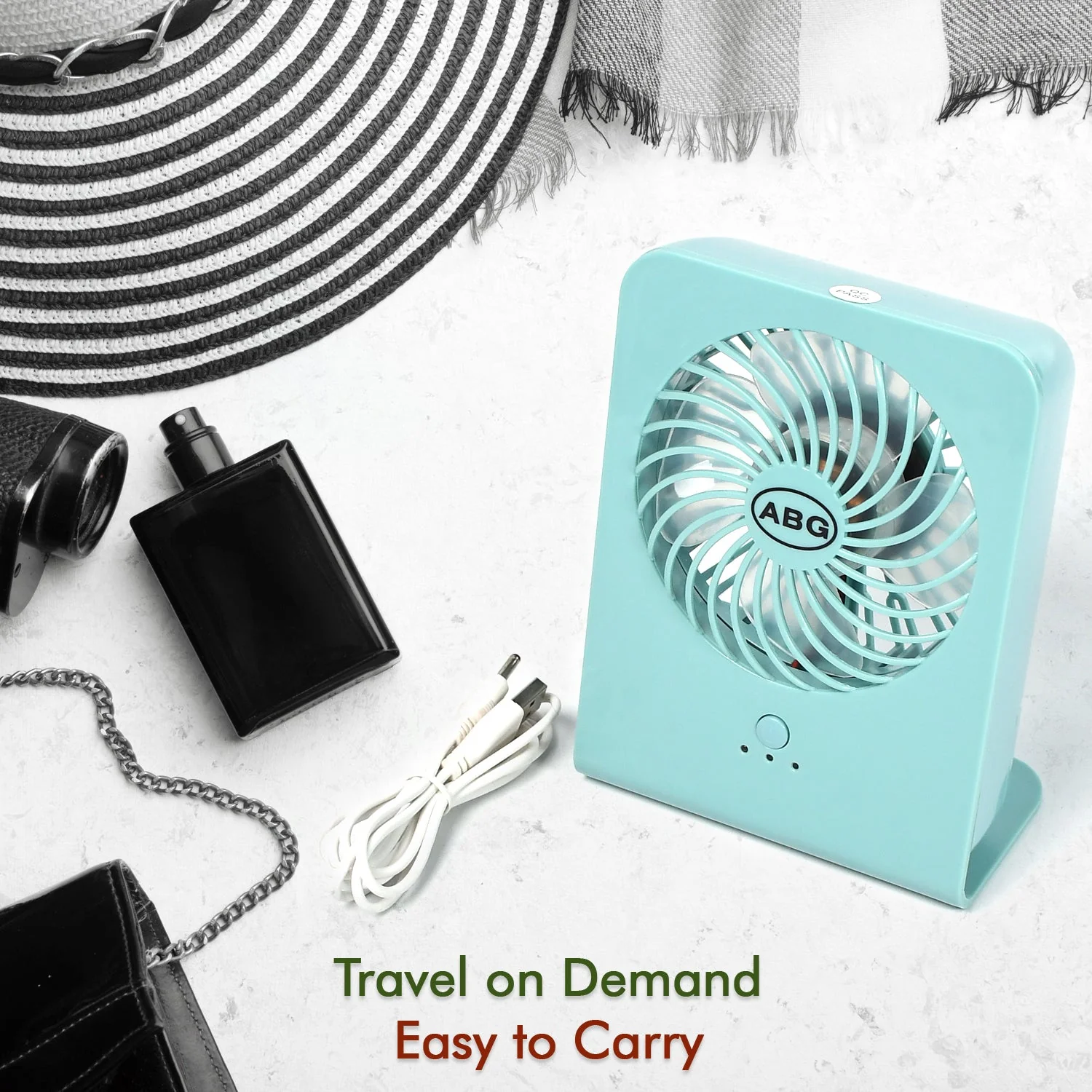 Portable Desk Fan – Big Table Fan (Battery Not Included) - Image 5