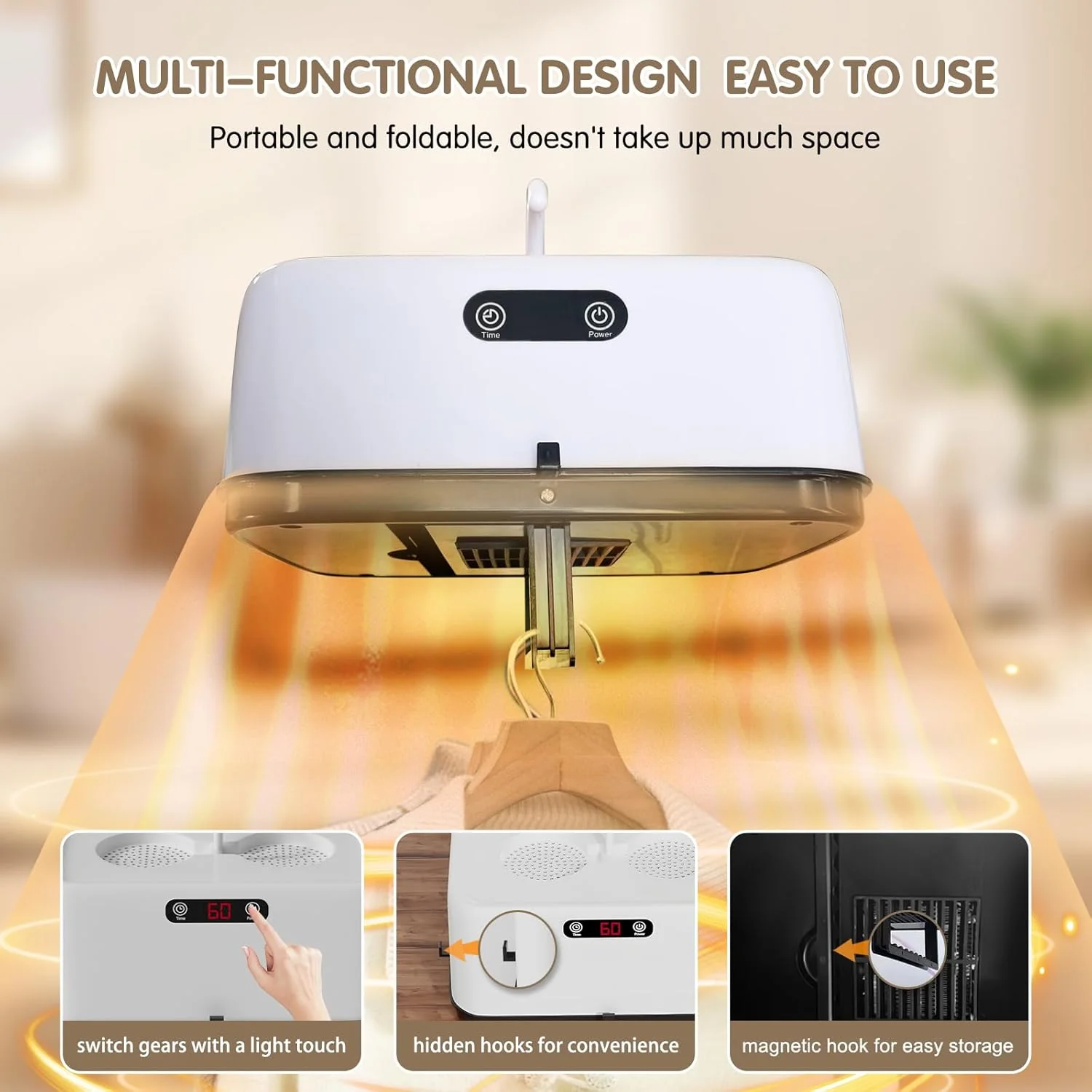 Portable Electric Clothes Dryer  (1 Pc) - Image 5