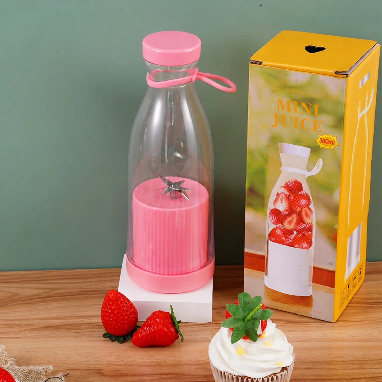 Portable Electric Juicer Blender Bottle 380 ML - Image 8