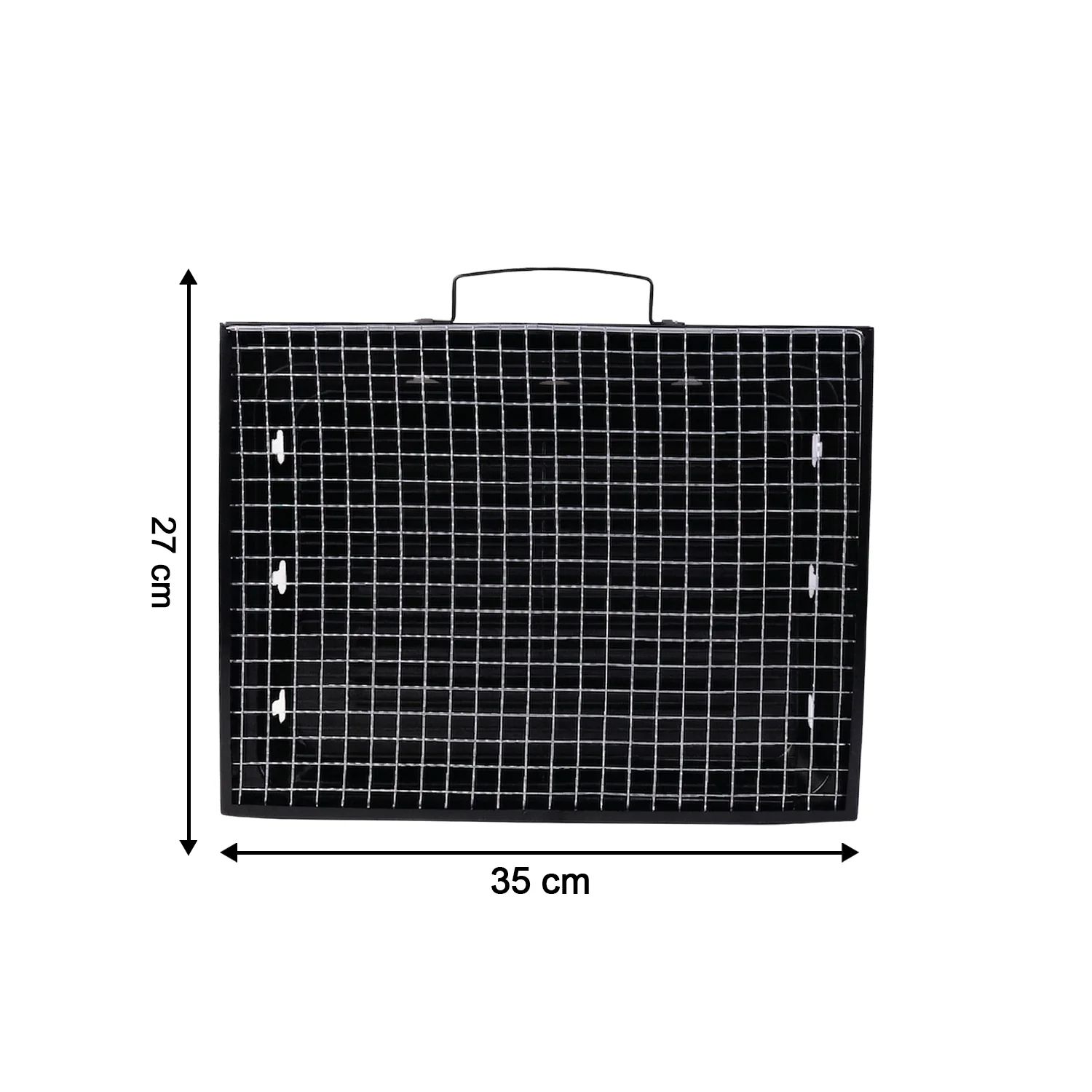 Portable Foldable Charcoal BBQ Grill with Grilling Mesh (1 Pc, 36x27 Cm) - Image 6