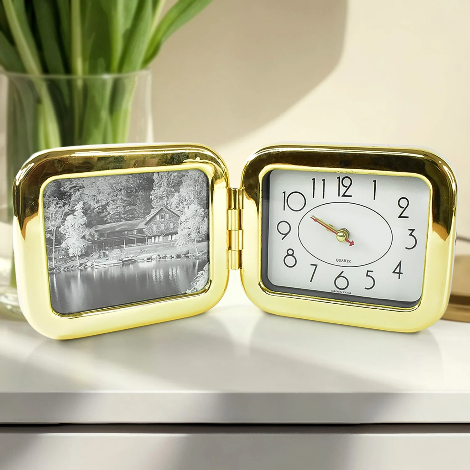 Portable Foldable Desk Clock – Space-Saving and Stylish (1 Pc) - Image 3