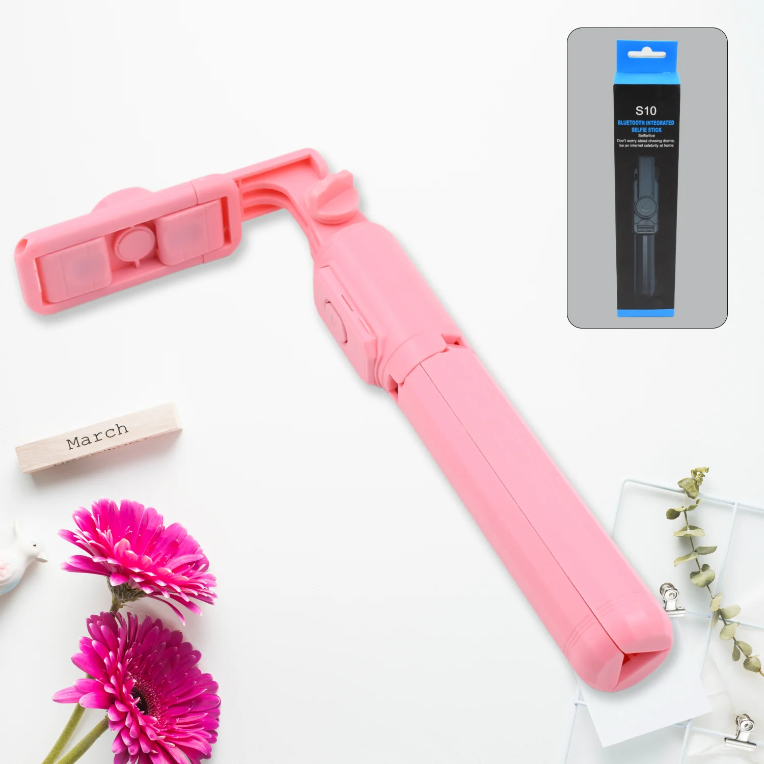 Portable Foldable Selfie Stick with Remote Control, YouTuber Video Recording (1 Pc) - Image 6