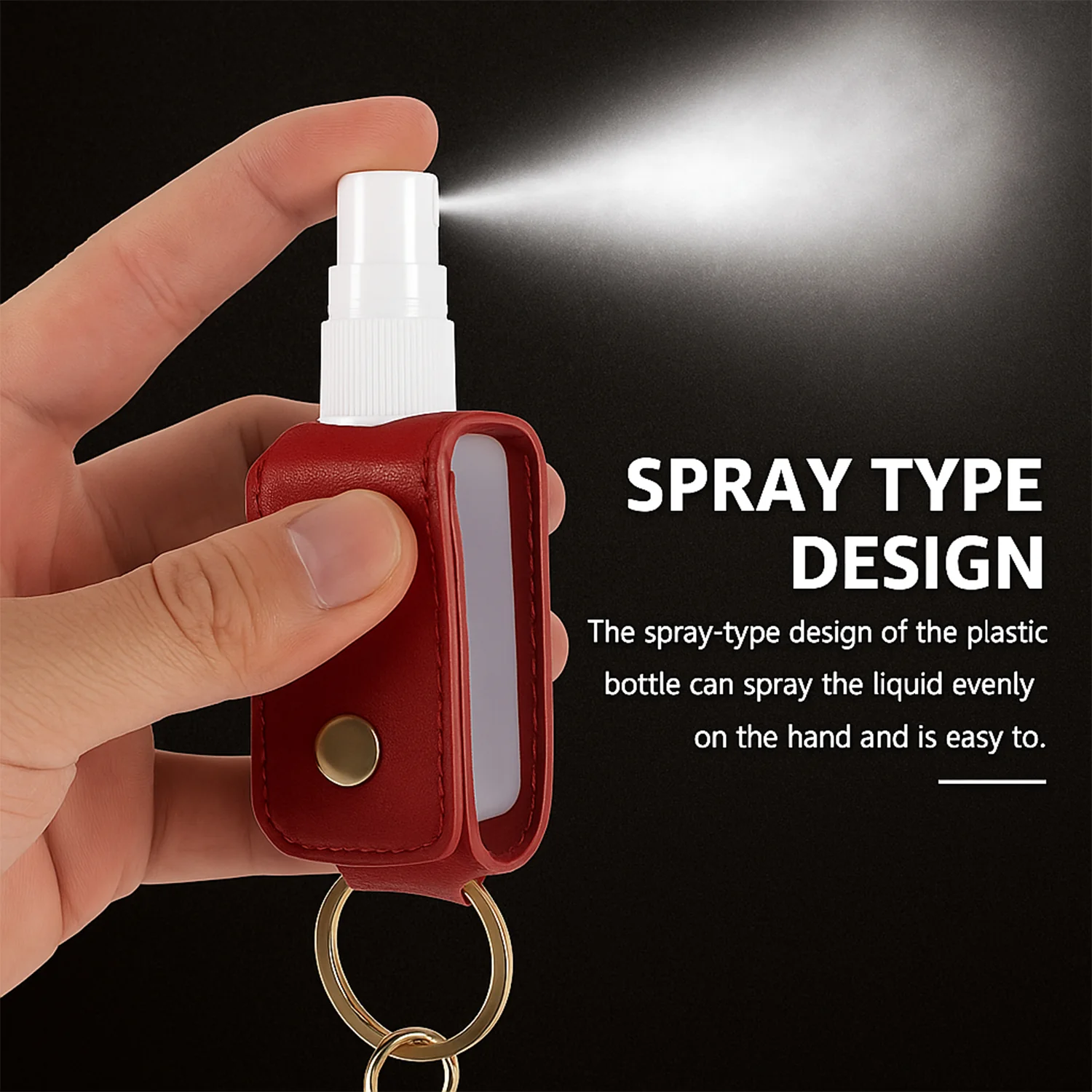 Portable Hand Sanitizer Holder Keychain with Tassel (1 Pc) - Image 4