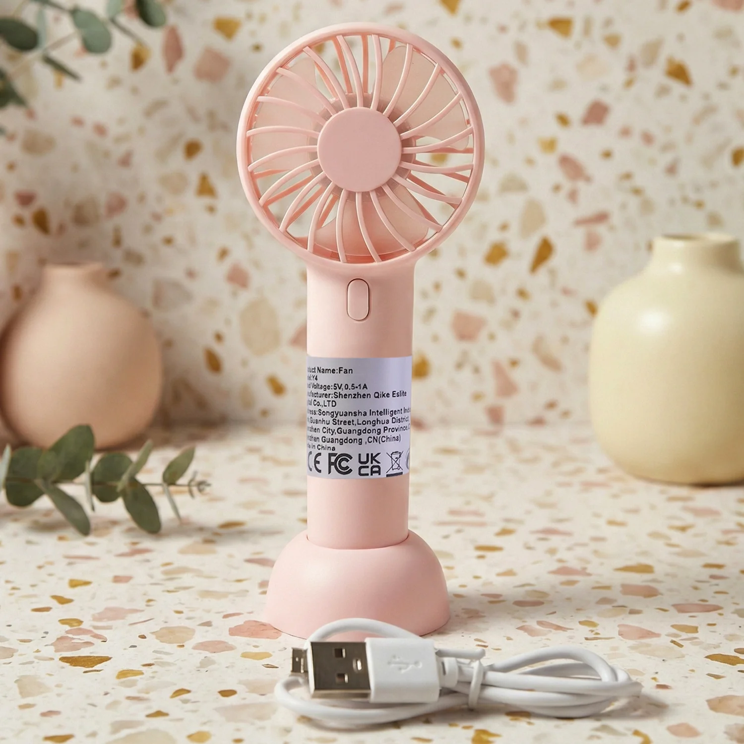 Portable Handheld Fan Rechargeable Mini USB Fan (1 Pc) - Image 7