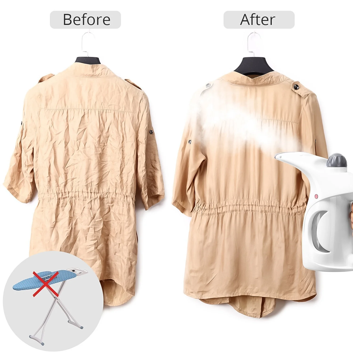 Portable Handheld Garment & Facial Steamer (1 Pc) - Image 8