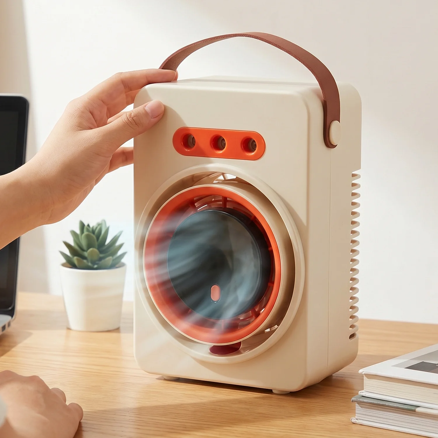 Portable Humidifying Air Cooling Fan With Display (1 Pc) - Image 3