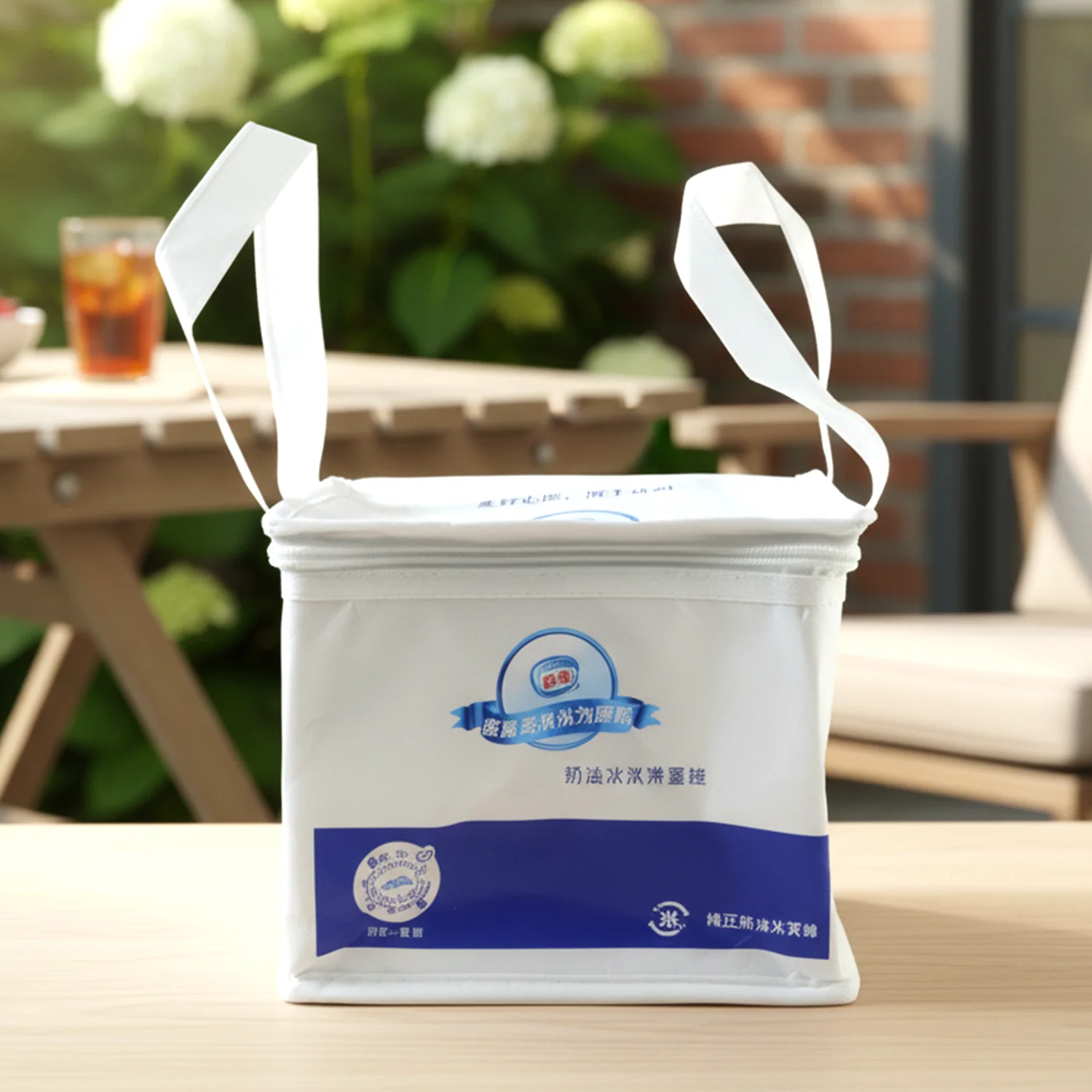 Portable Insulated Lunch Bag with Zipper Closure 16x19x21 Cm - Image 7