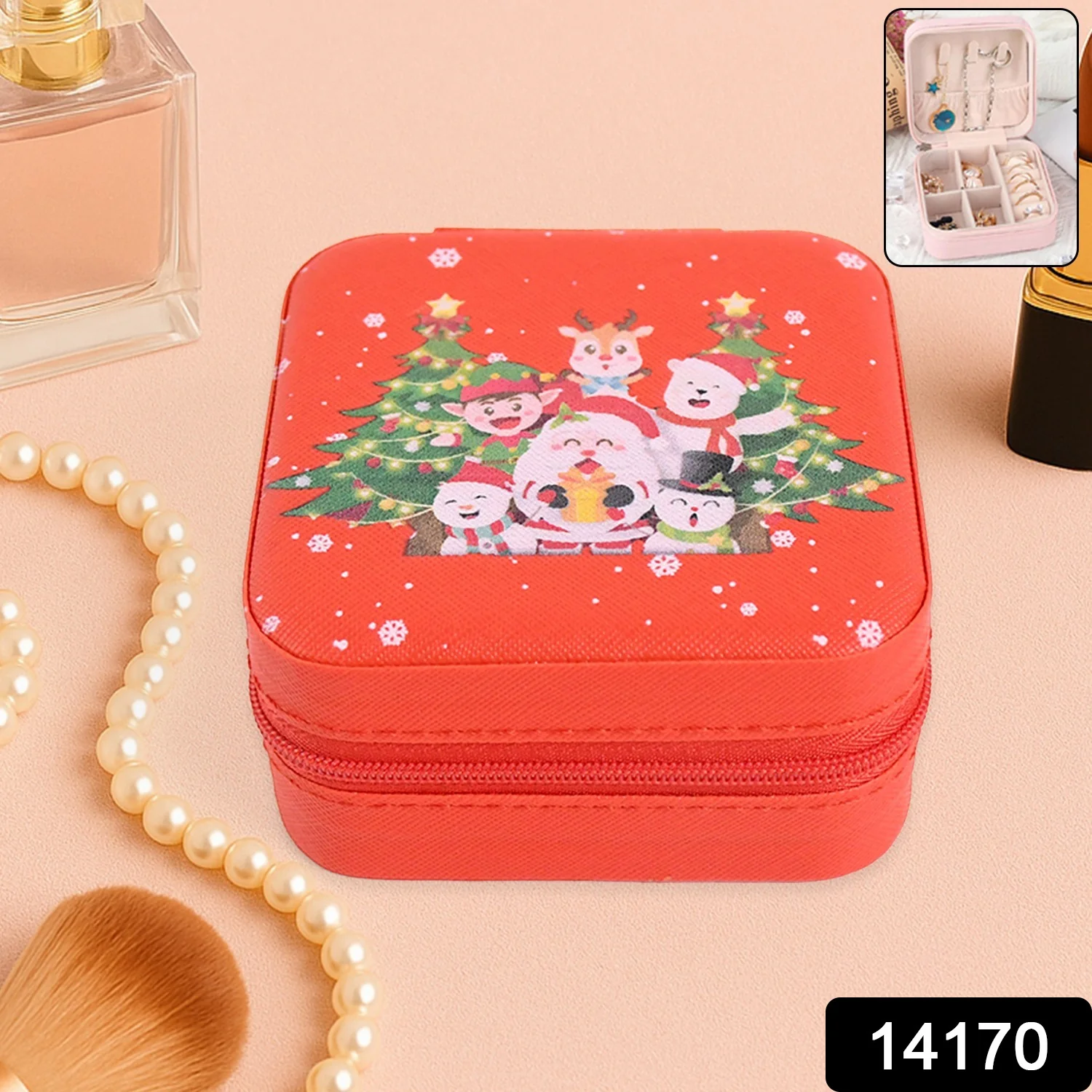 Portable Jewelry Storage Organizer Box (1 Pc) - Image 2