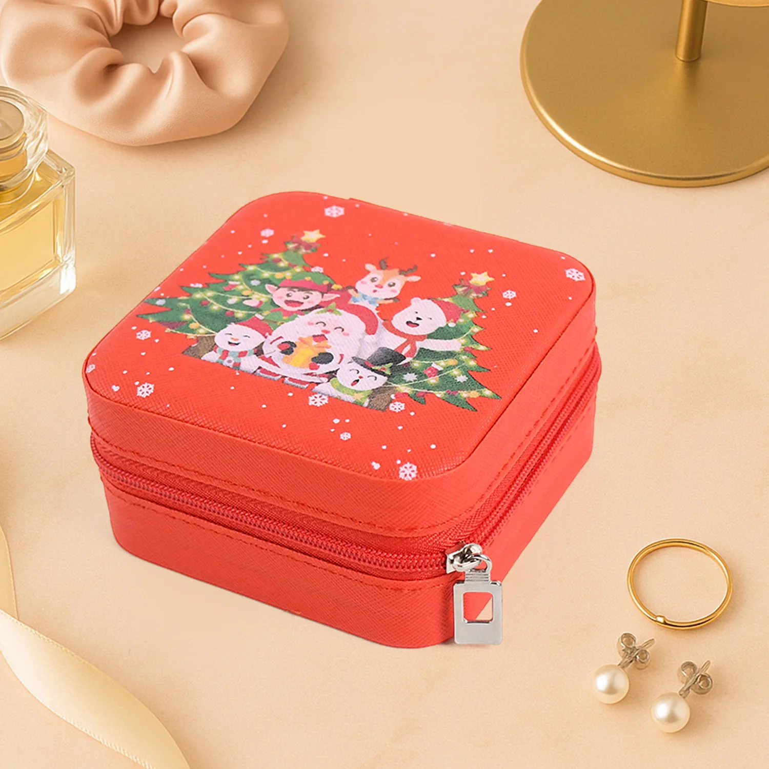 Portable Jewelry Storage Organizer Box (1 Pc) - Image 4