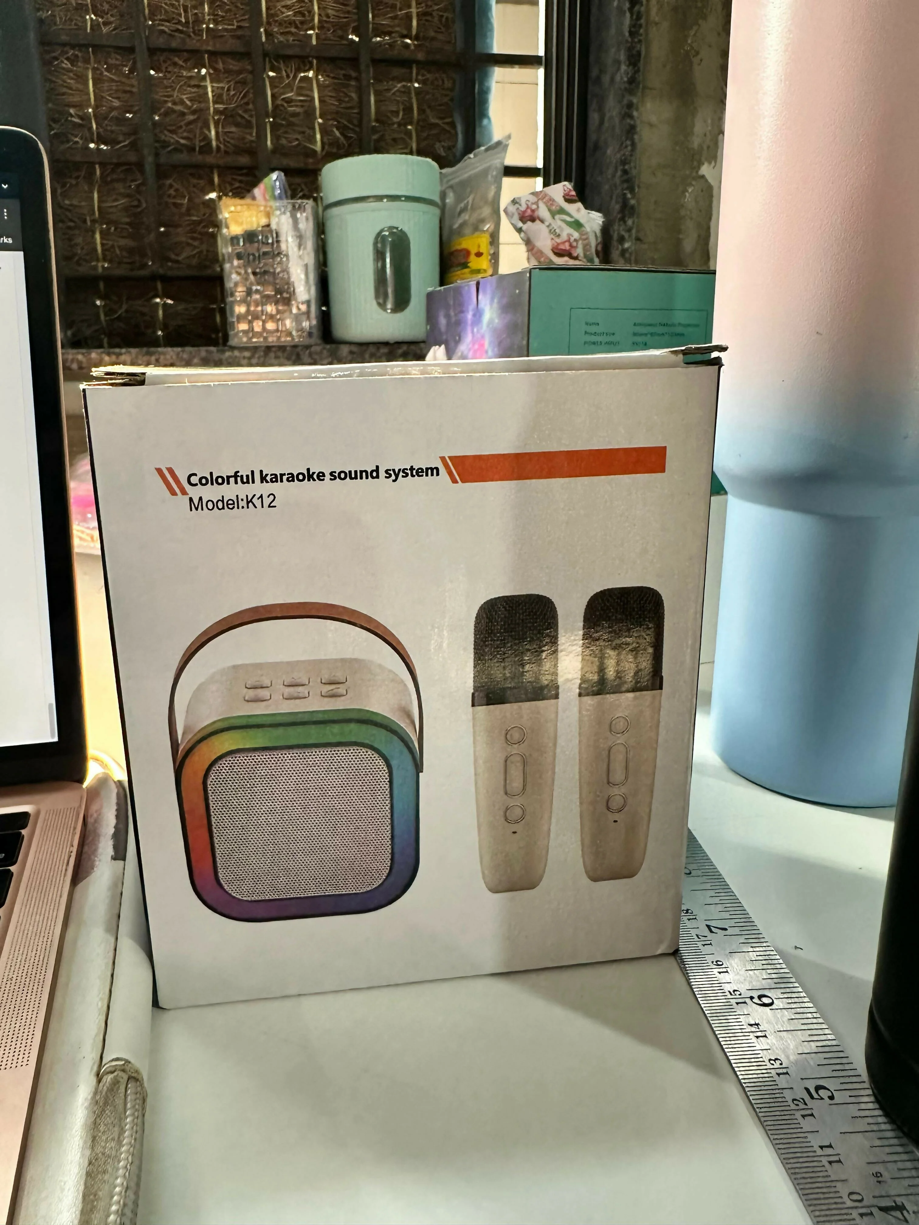 Portable Karaoke Speaker with Wireless Mic, LED Light Effects, BT 5.3 - Image 6