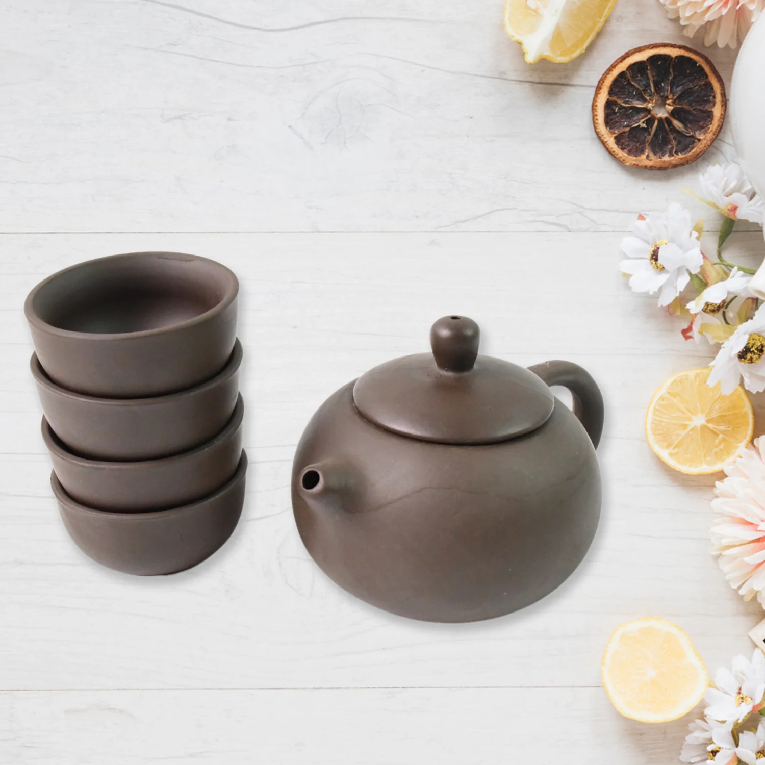 Portable Kung Fu Tea set with a portable travel bag (set of 6pcs) - Image 6