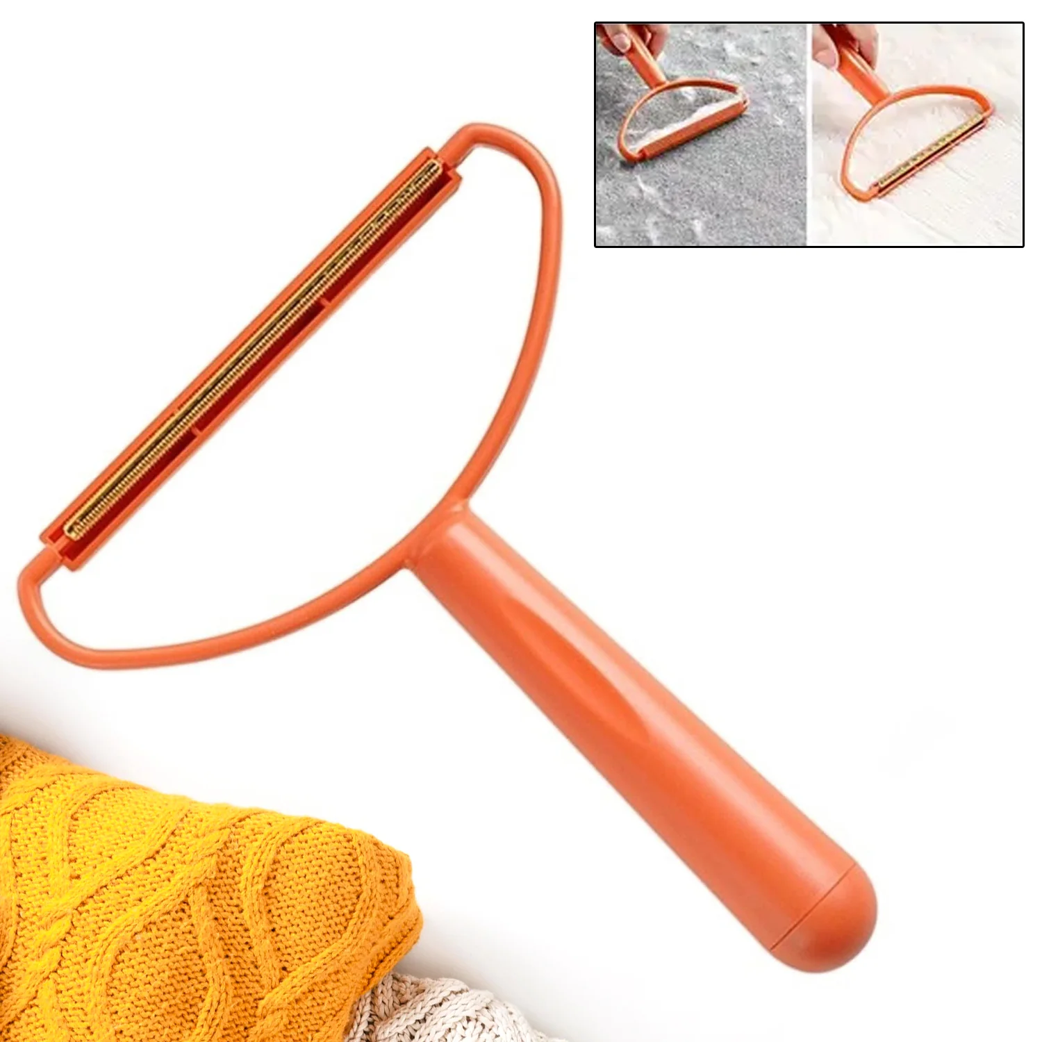 2-in-1 Portable Lint Remover – Long-Handle Brush & Sticky(1 Pc) - Image 3