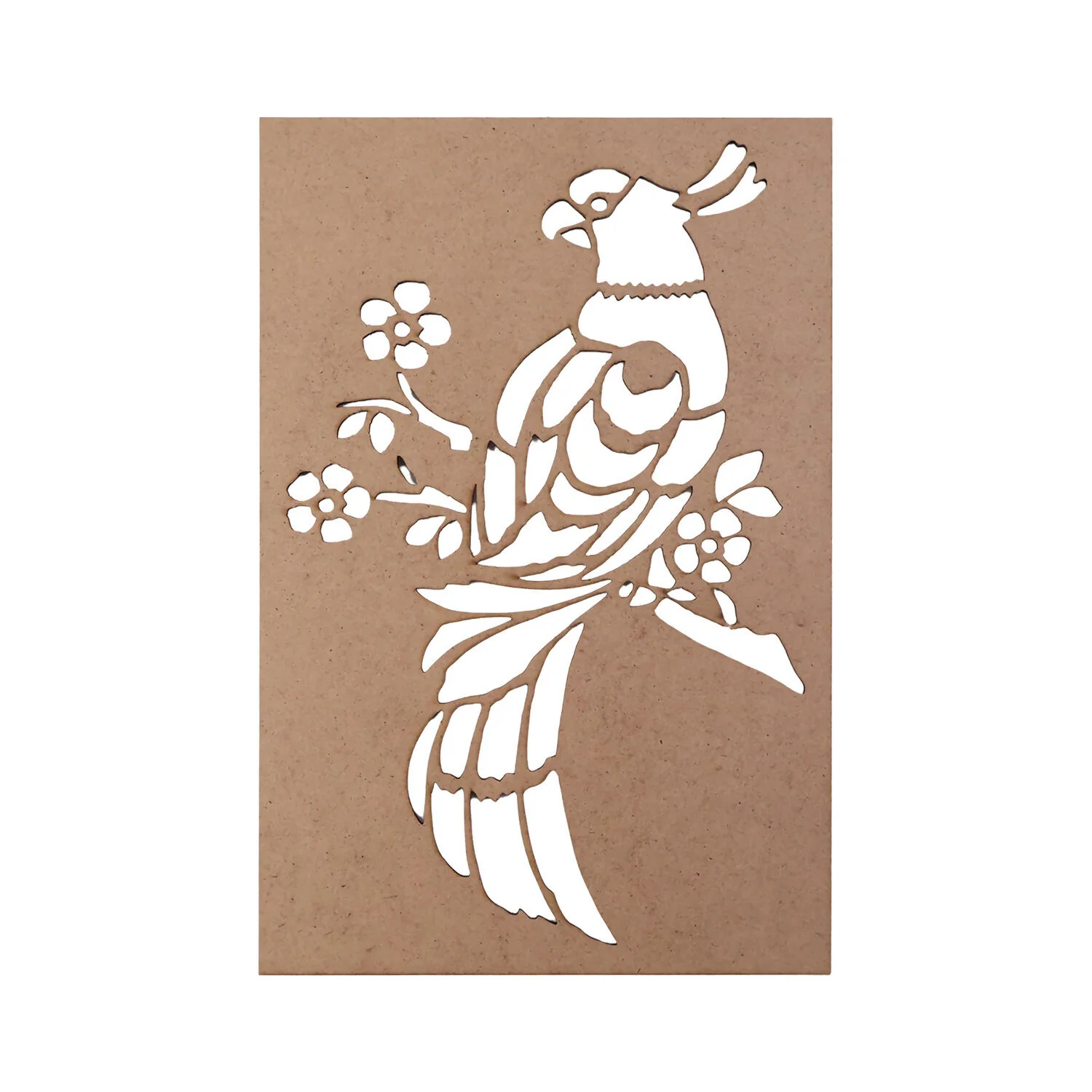 Portable MDF Rangoli Stencil Decorative Bird Design | Reusable Floor Rangoli - Image 5