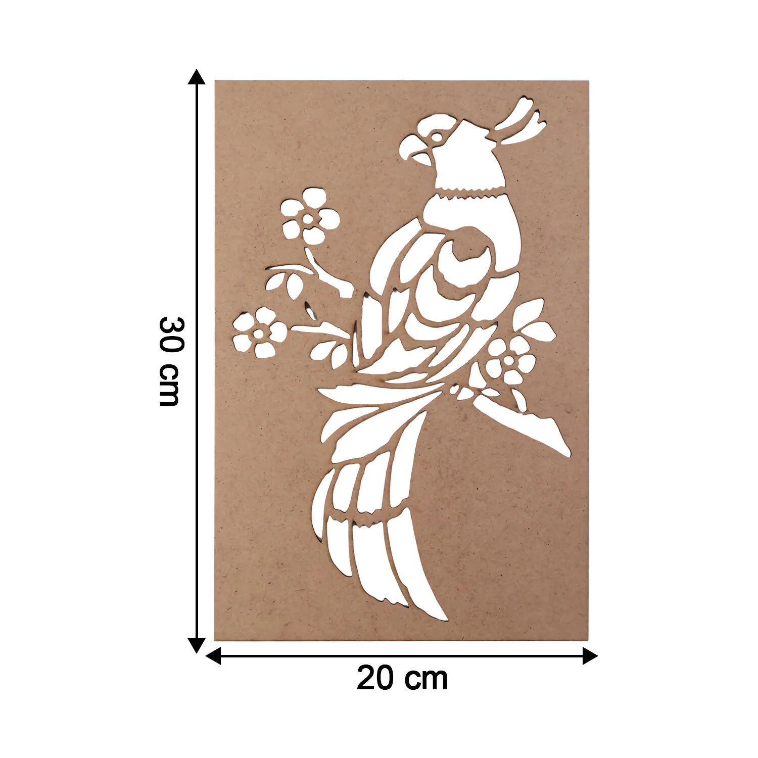 Portable MDF Rangoli Stencil Decorative Bird Design | Reusable Floor Rangoli - Image 6