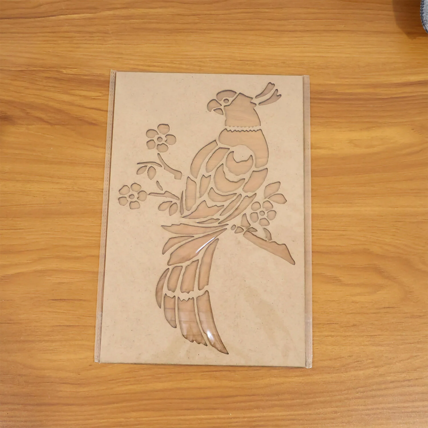 Portable MDF Rangoli Stencil Decorative Bird Design | Reusable Floor Rangoli - Image 7