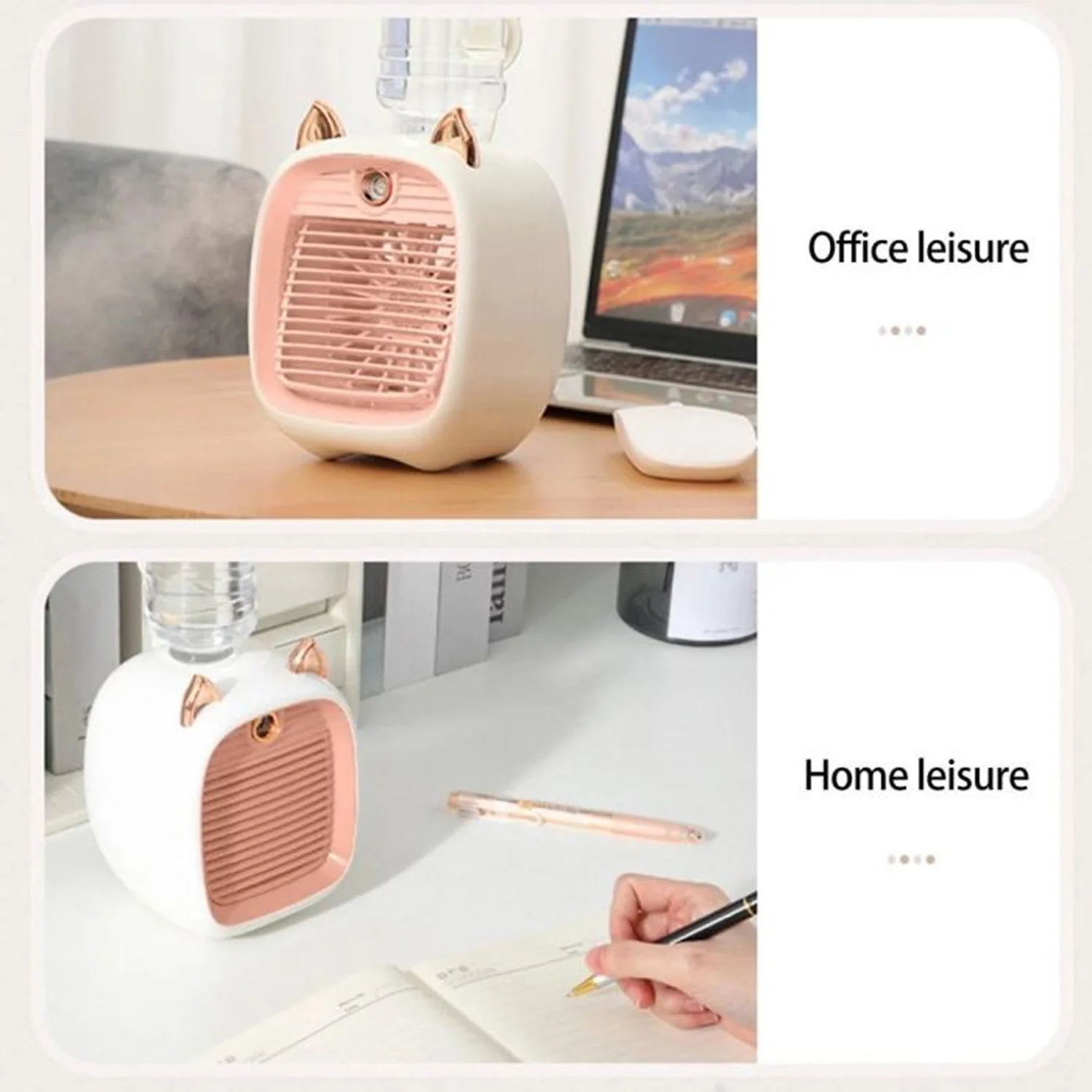 Portable Mini Air Cooler Fan with Spray Mist Function (1 Pc) - Image 7
