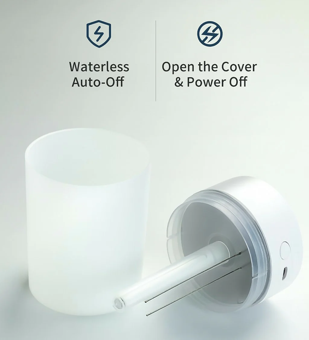 Portable Mini Air Humidifier Silent Cool Mist Aroma Diffuser for Home Office - Image 3
