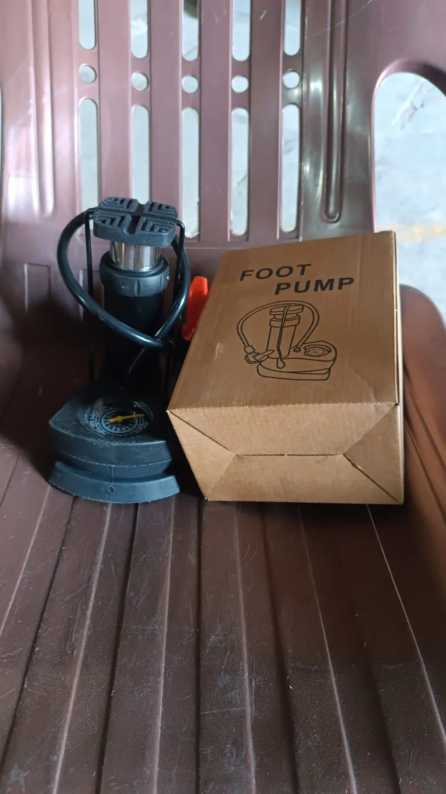 Portable Mini Bike Pump / Cycle Pump Foot (1 Pc) - Image 8