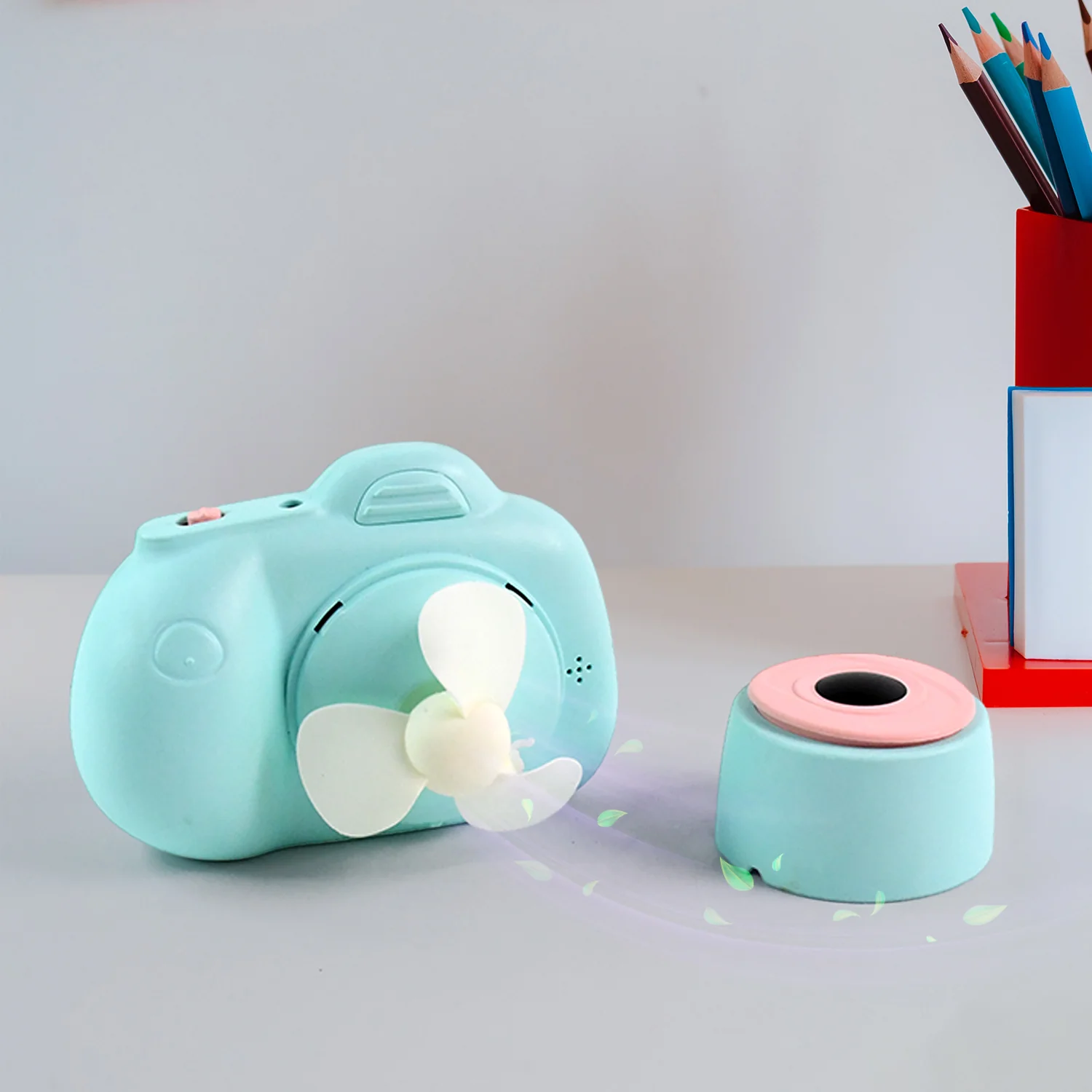 Portable Mini Camera-Shaped Handheld Fan - Image 6