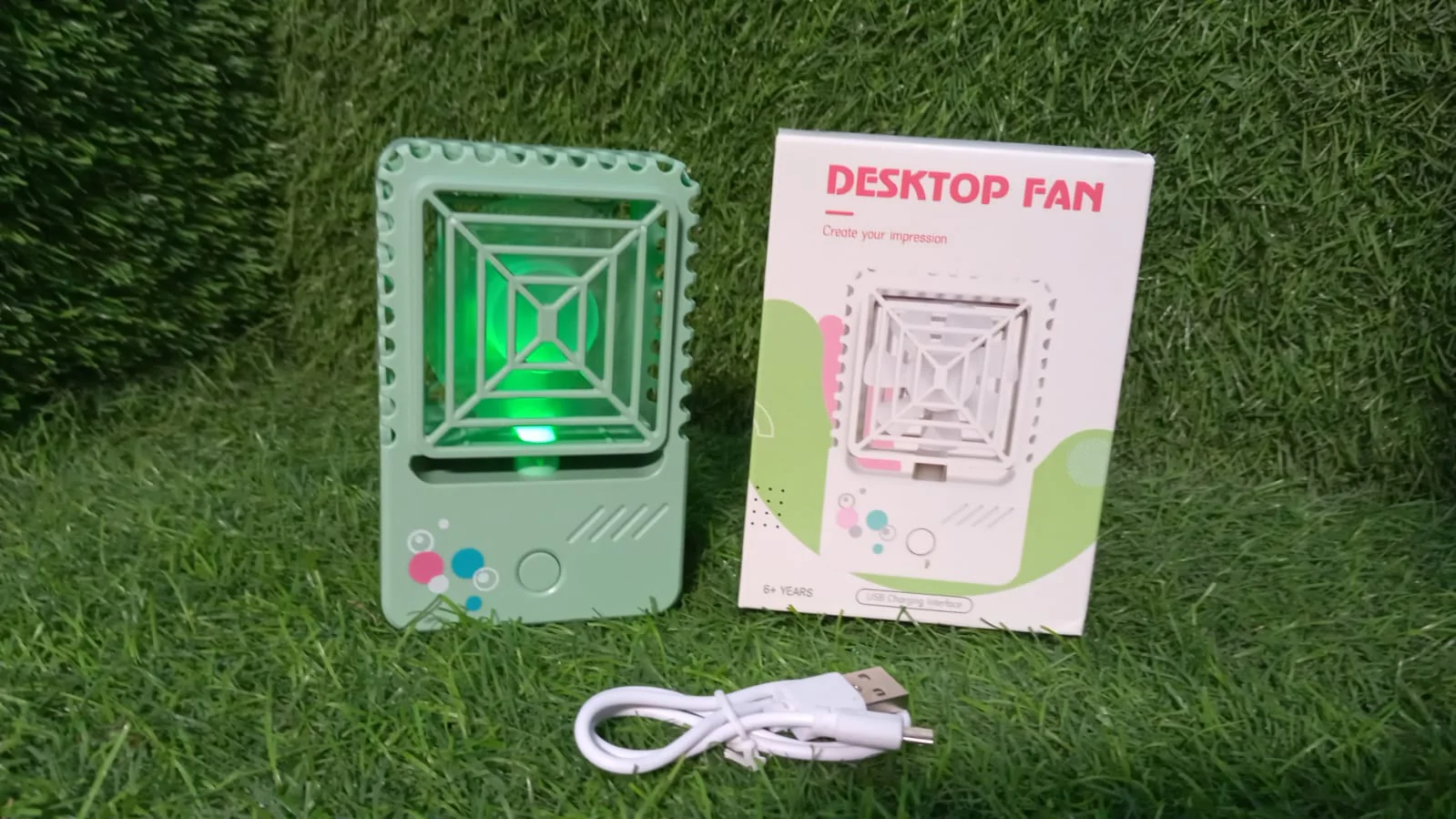 Mini Rechargeable Desktop Fan for Home & Office (USB, Handheld) - Image 10