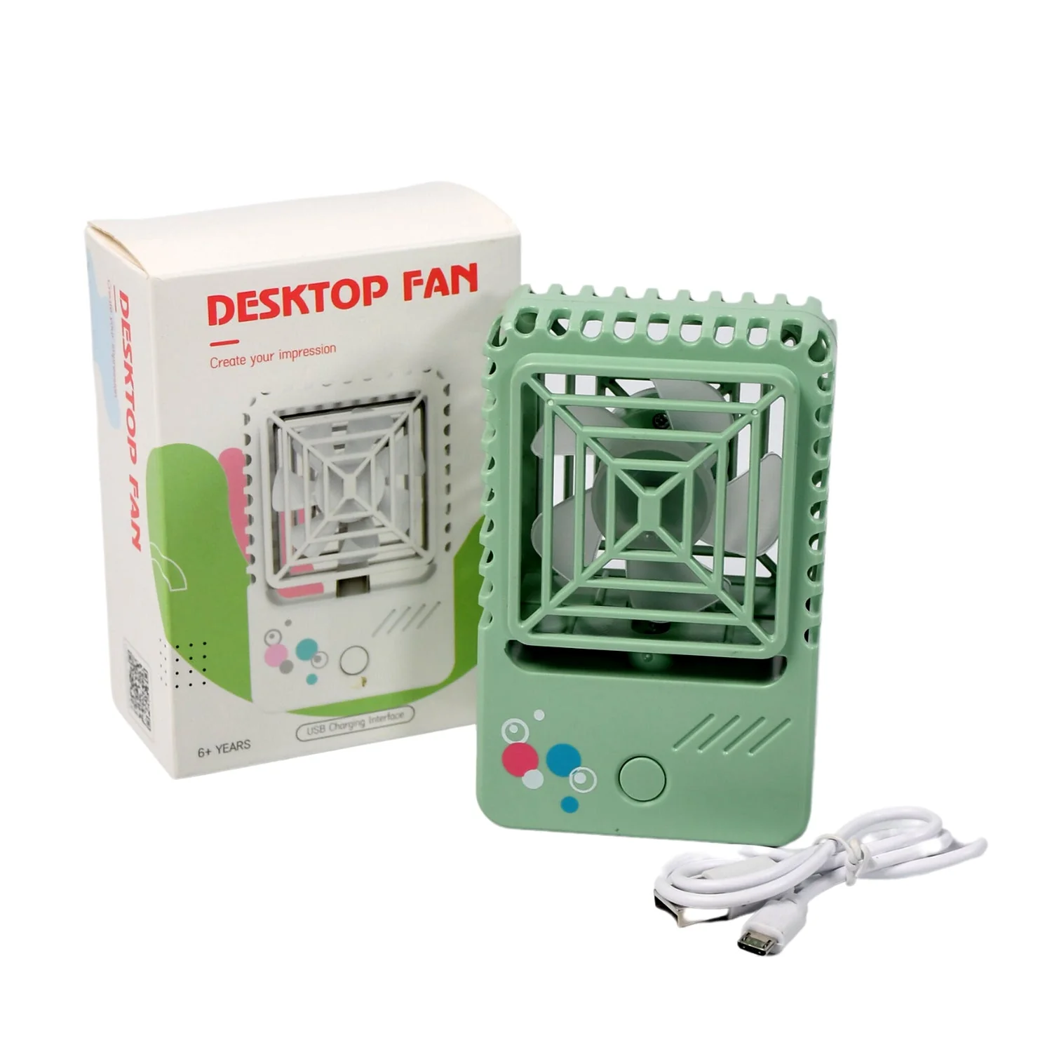 Mini Rechargeable Desktop Fan for Home & Office (USB, Handheld) - Image 6