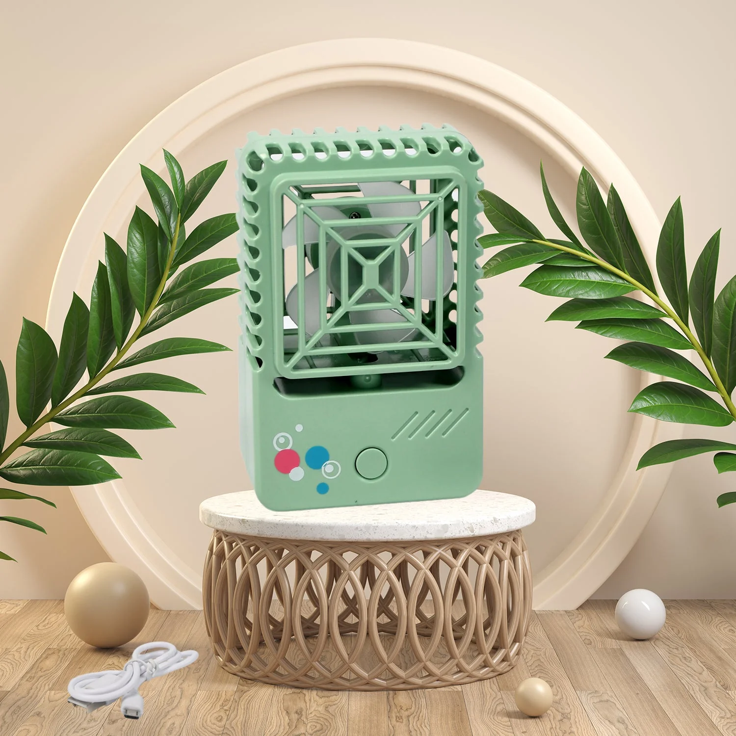 Mini Rechargeable Desktop Fan for Home & Office (USB, Handheld) - Image 8