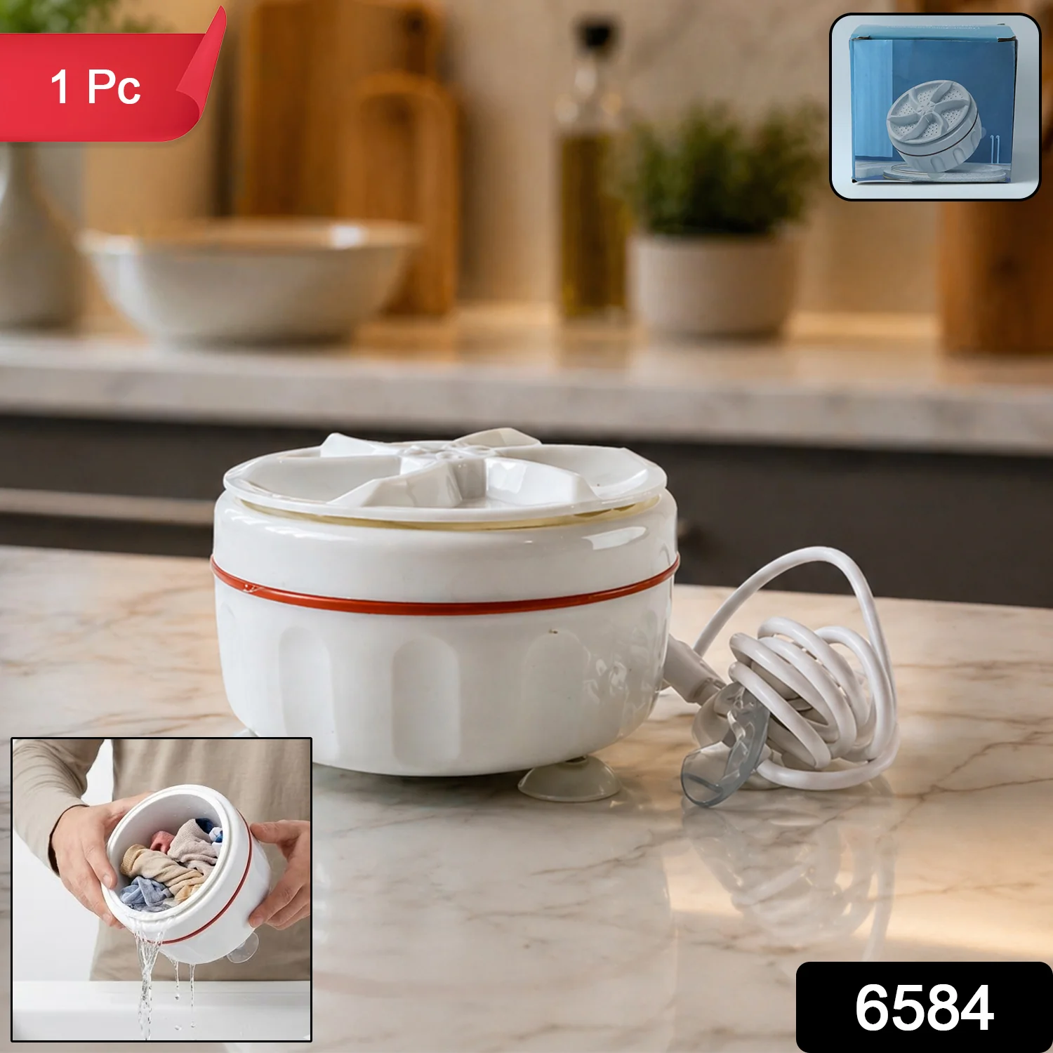Portable Mini Electric Washing Machine (1 Pc) - Image 2