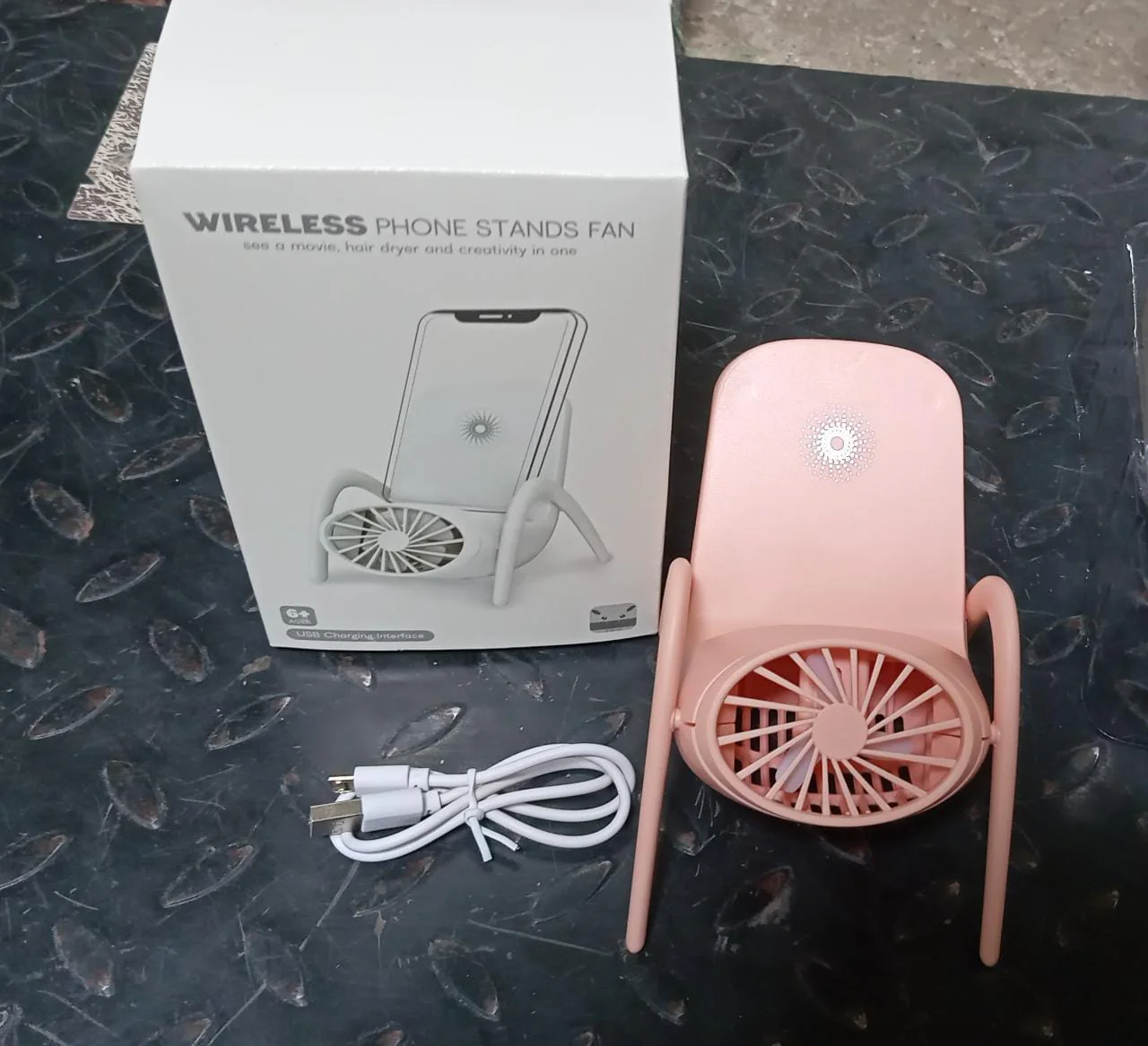 Portable Mobile Phone Holder Fan – Handheld, Multi-Function (Battery Not Include) - Image 11