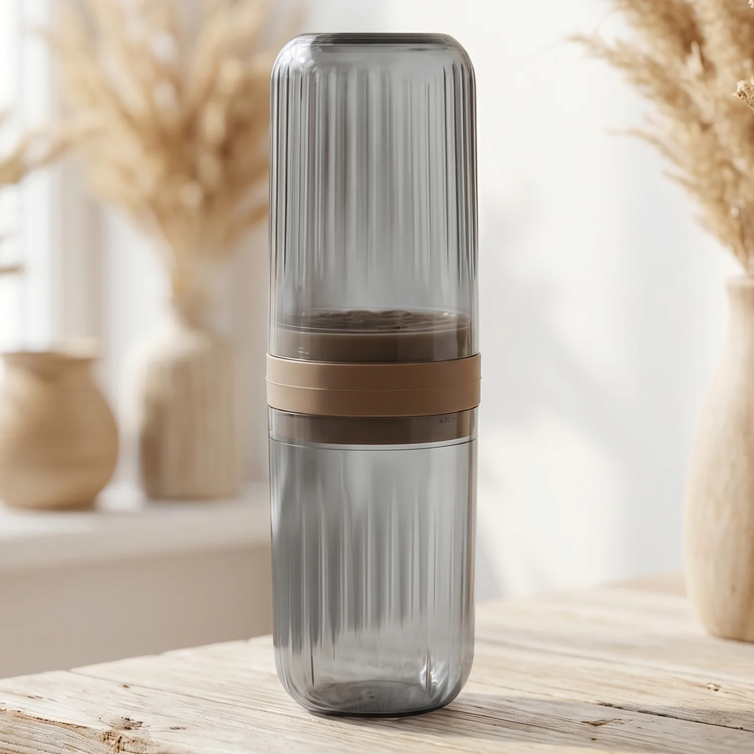Travel Plastic Toothbrush Holder with Foldable Glass Design - Image 7