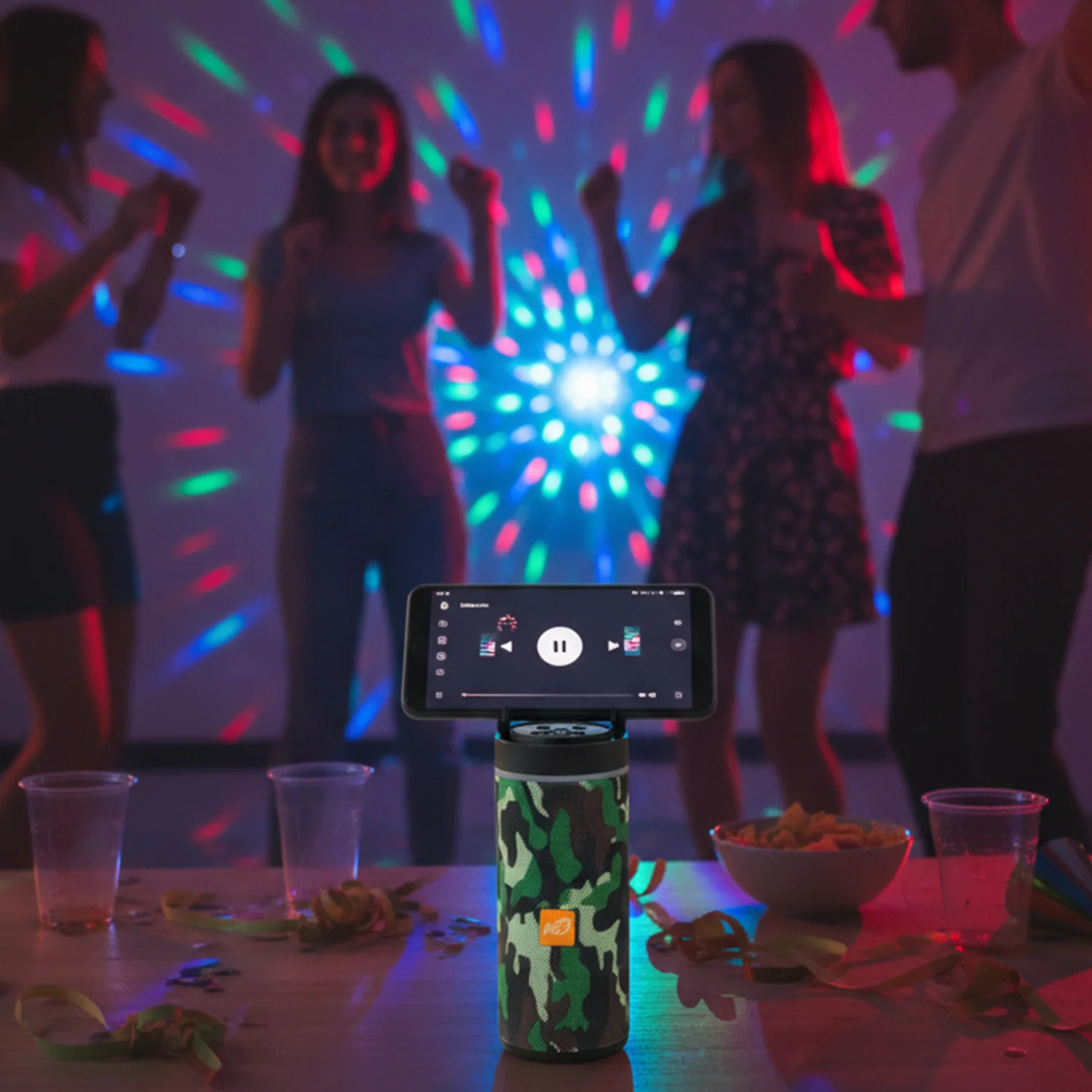 Portable Rechargeable Wireless Blootuth speaker (media player / Mix Color) - Image 7