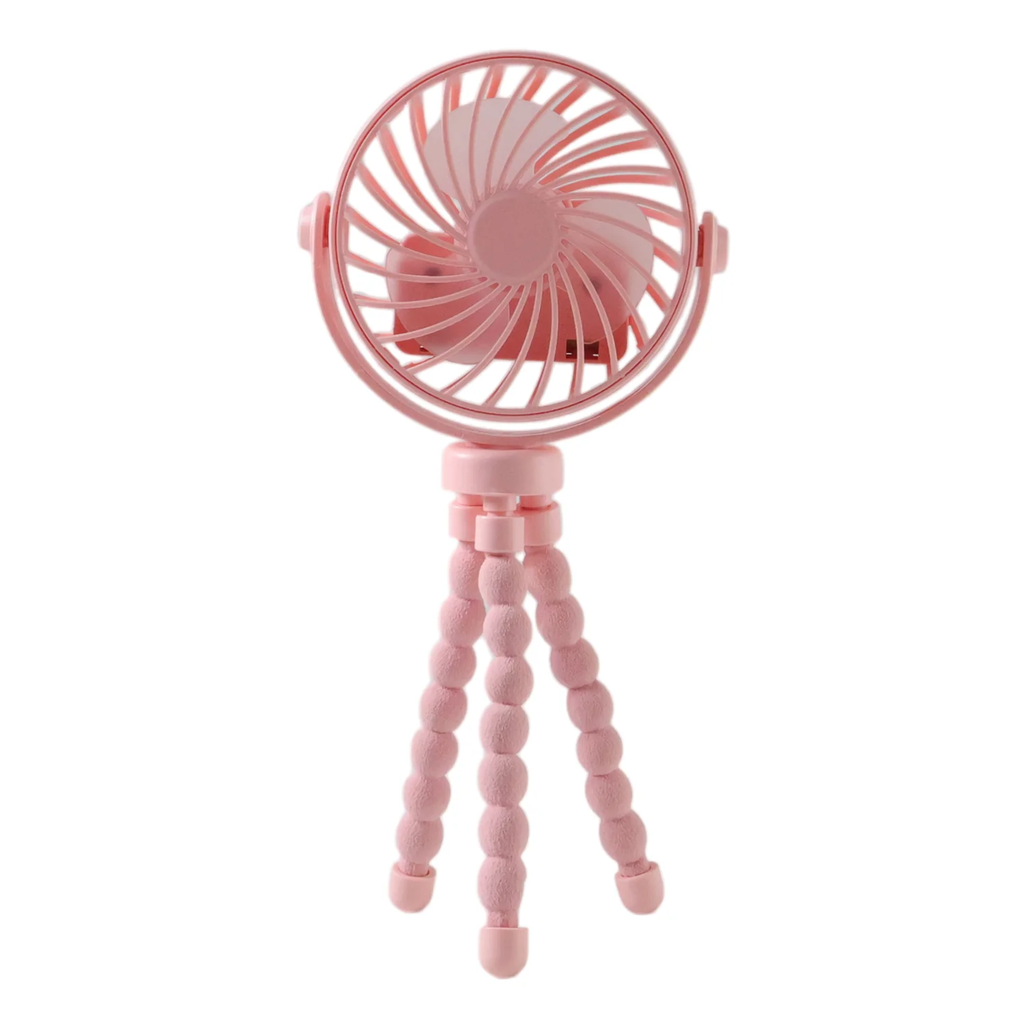 Portable Rechargeable LED Light Fan with Flexible Tripod Stand (1 Pc) - Image 4