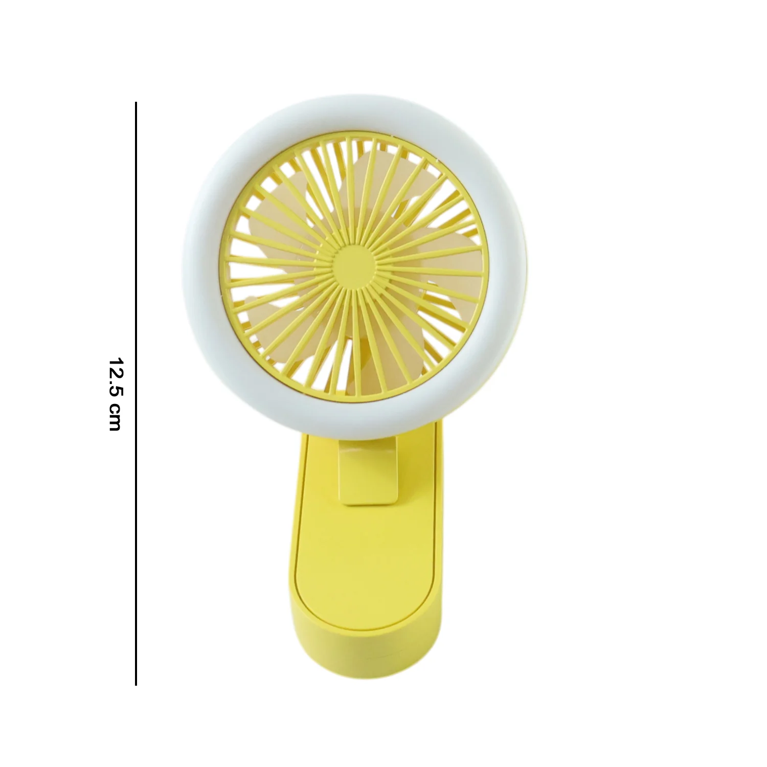 Portable Rechargeable Mini Table Fan with LED Light (1 Pc) - Image 6