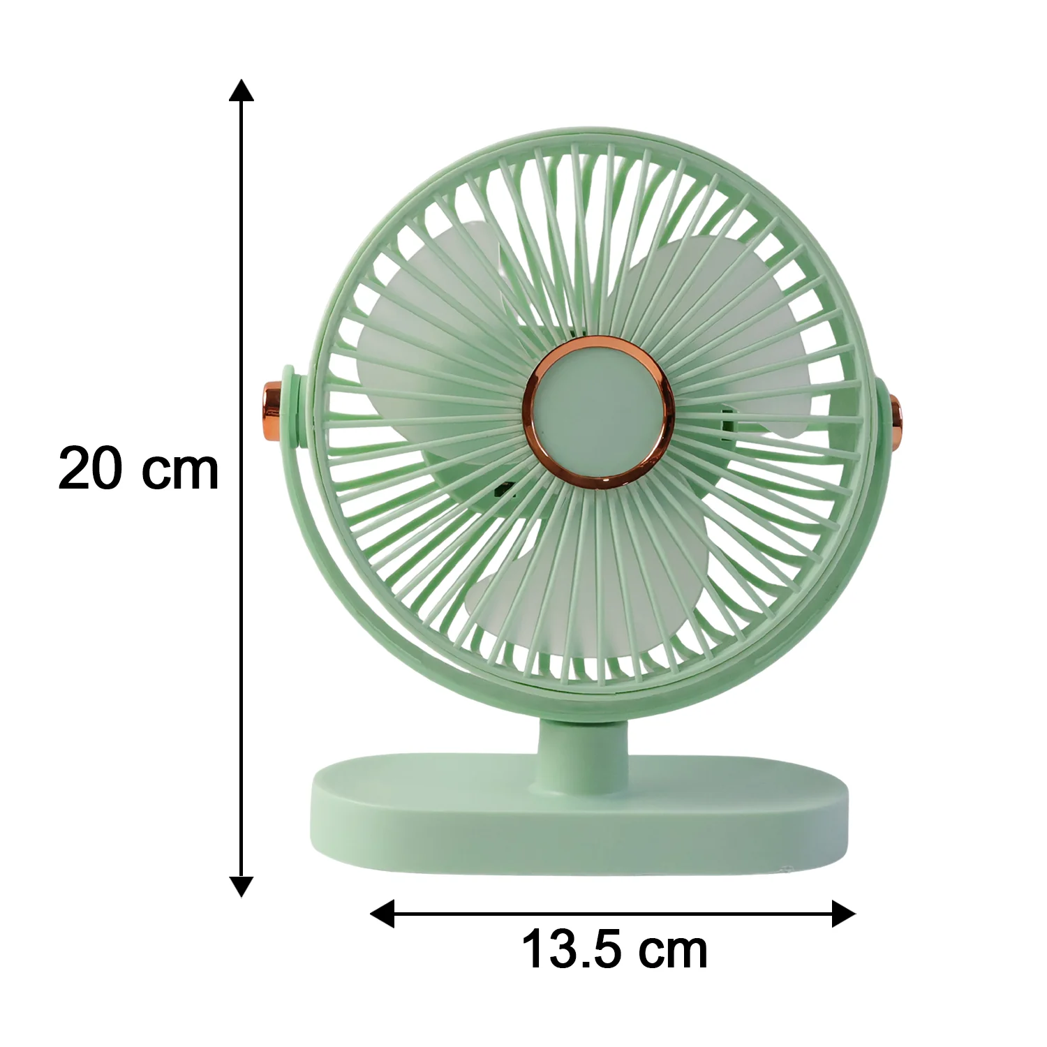 Portable Rechargeable Table Fan Compact USB Desk Fan - Image 6