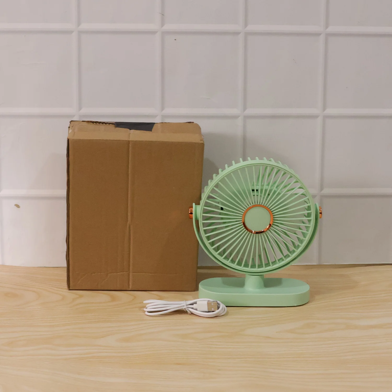 Portable Rechargeable Table Fan Compact USB Desk Fan - Image 9