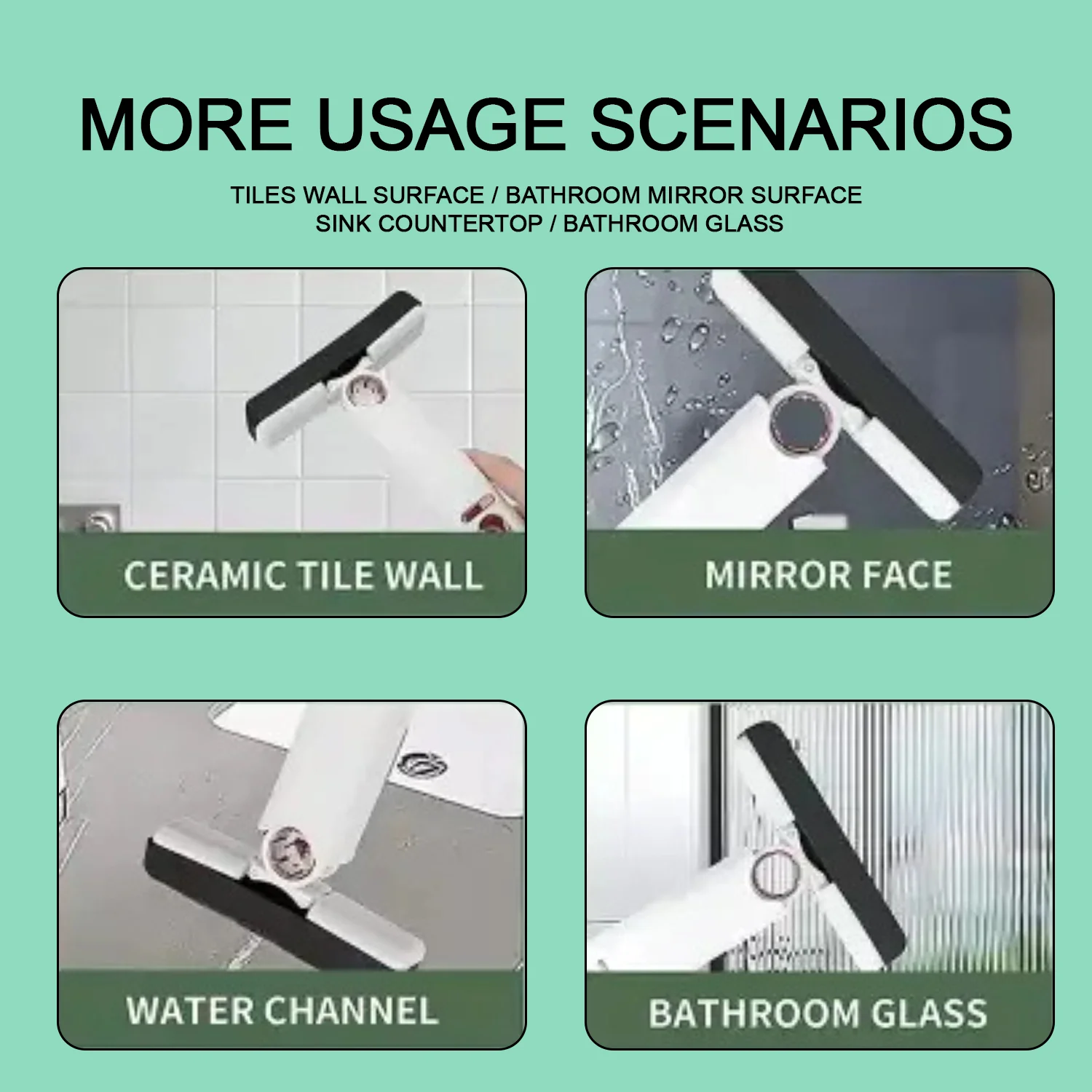 Portable Self-Squeeze Mini Mop – Strong Absorbent Mop for Bathroom & Kitchen - Image 3
