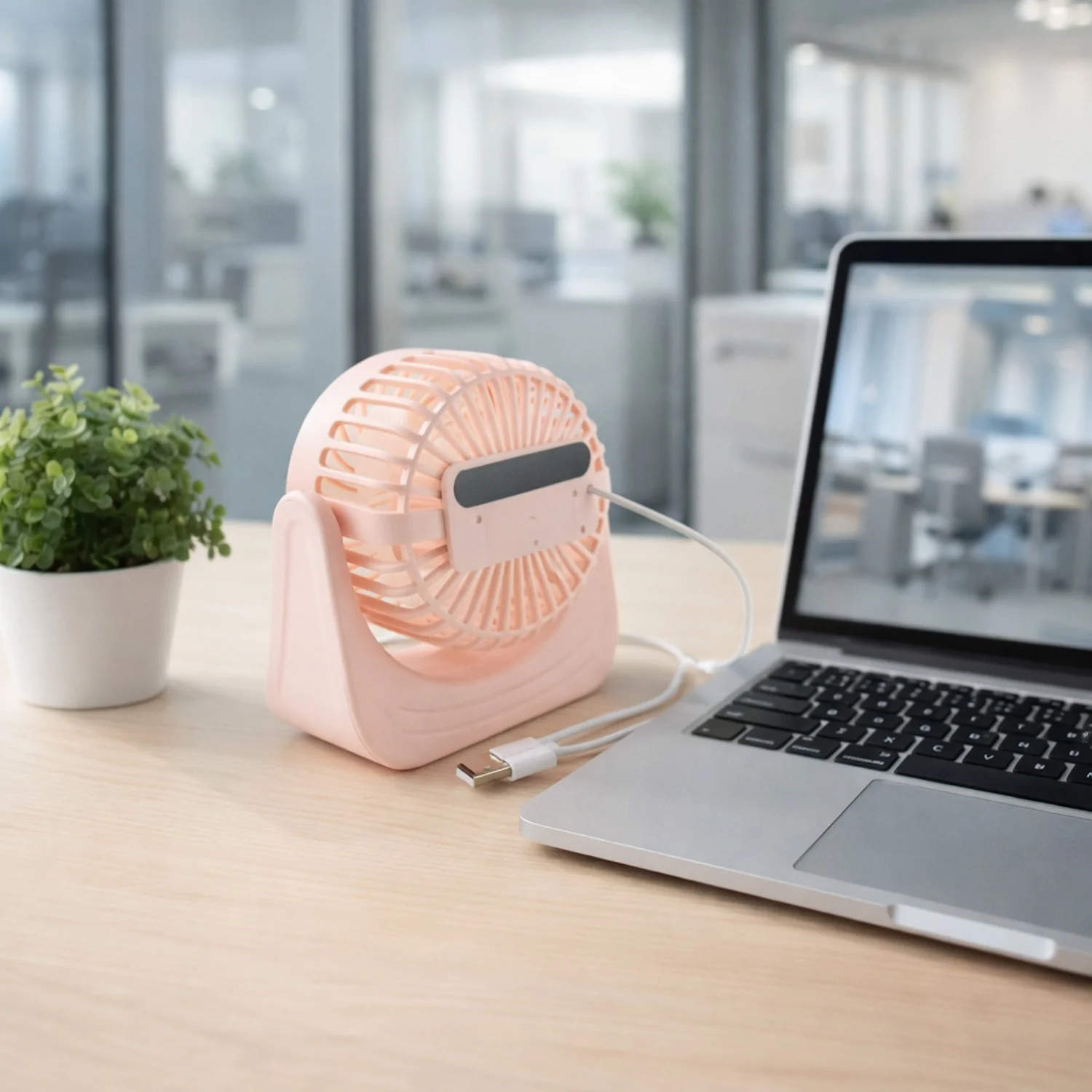 Plug and Play Silent Desktop Mini Fan with Adjustable Tilt Head (1 Pc) - Image 5