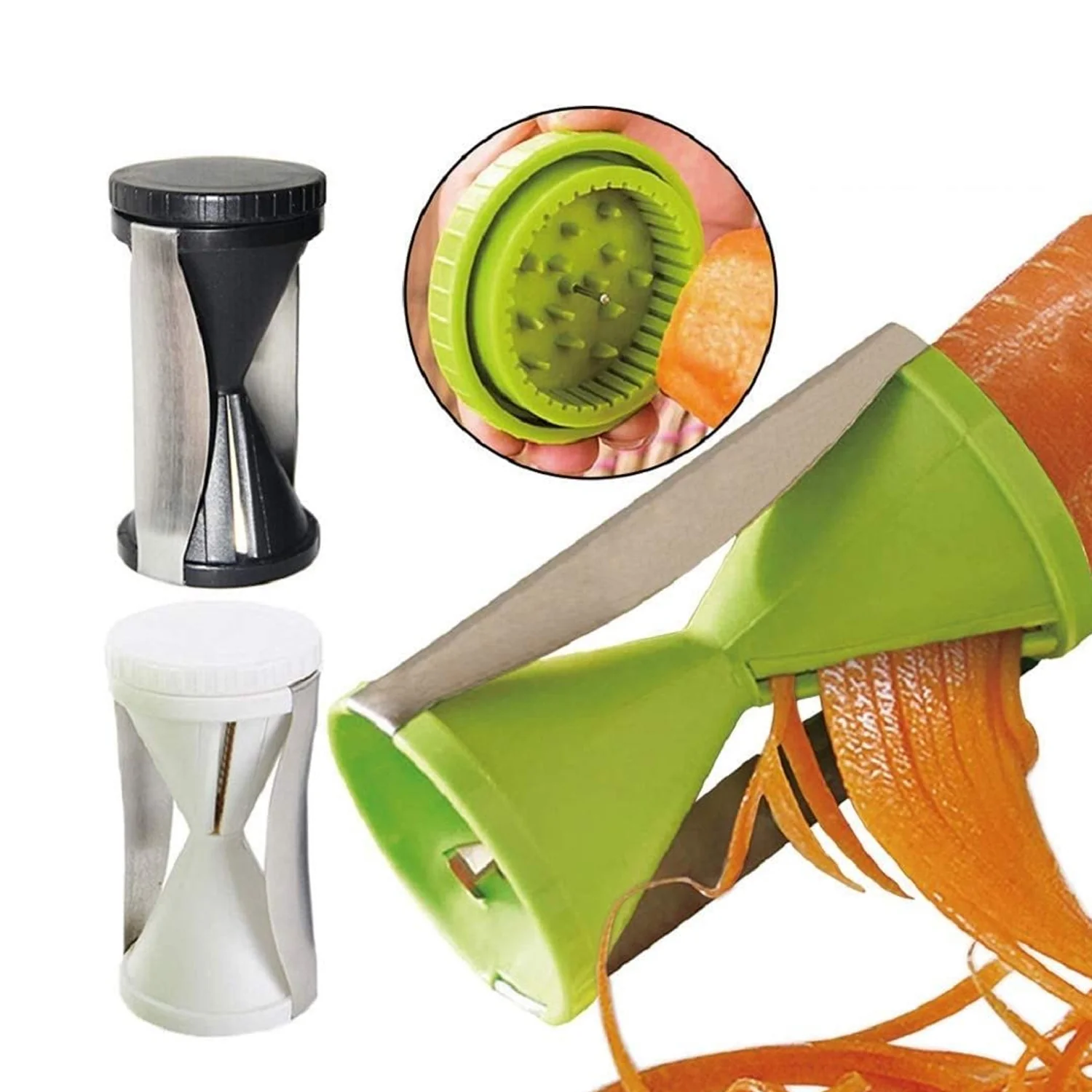 Portable Stainless Steel Handheld Spiralizer & Vegetable Slicer - Image 4
